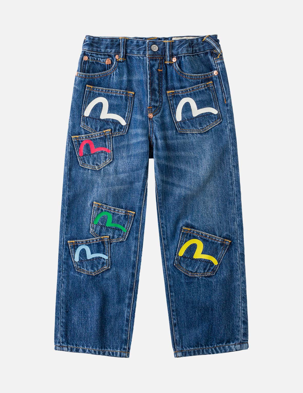 Seagull Multi-Pocket Regular Fit Jeans