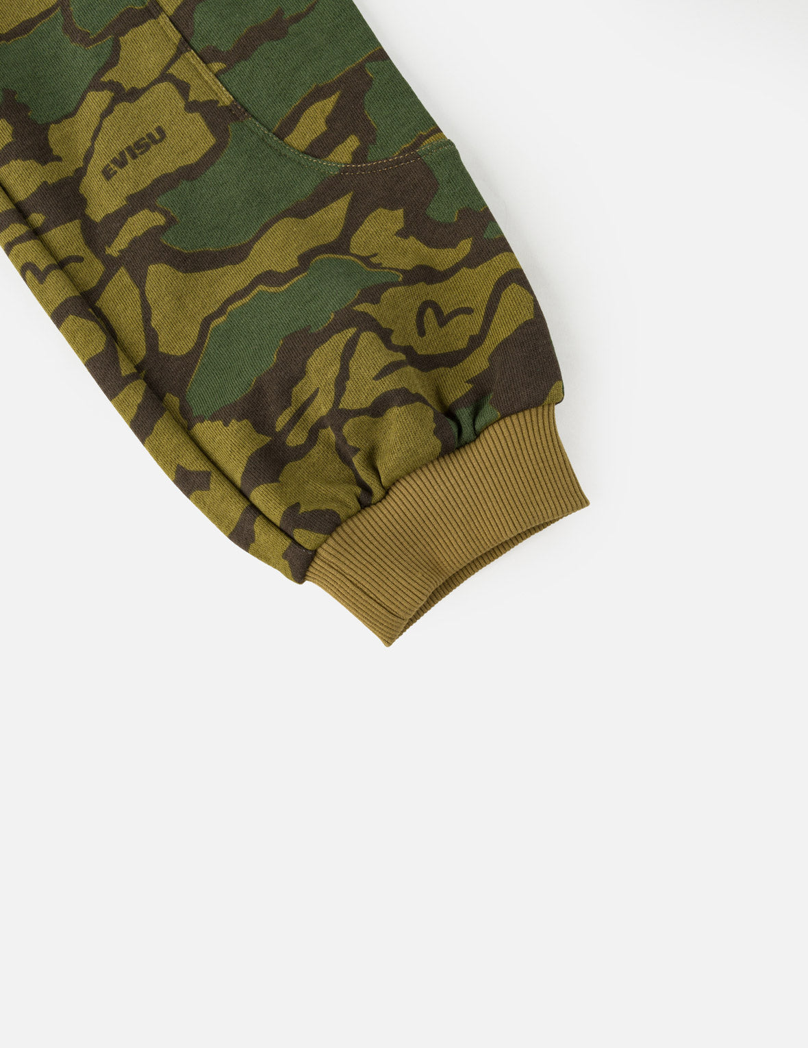 EVISU Logo Camouflage Sweatpants