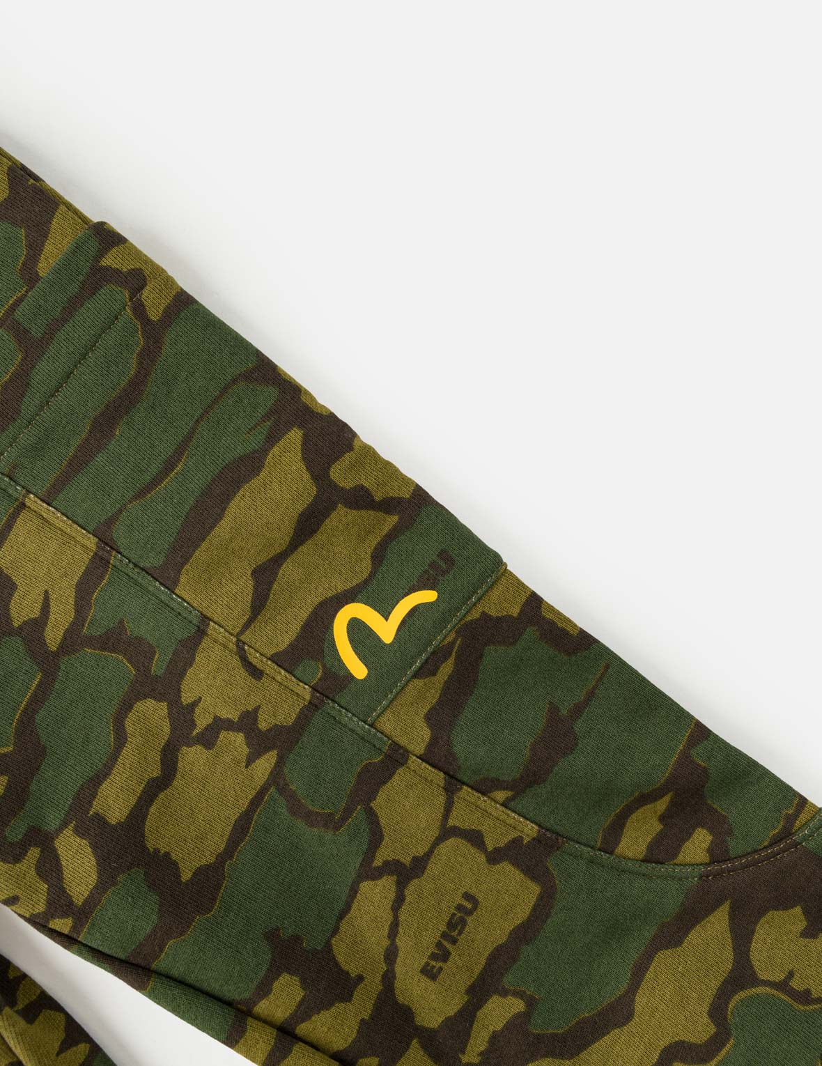 EVISU Logo Camouflage Sweatpants