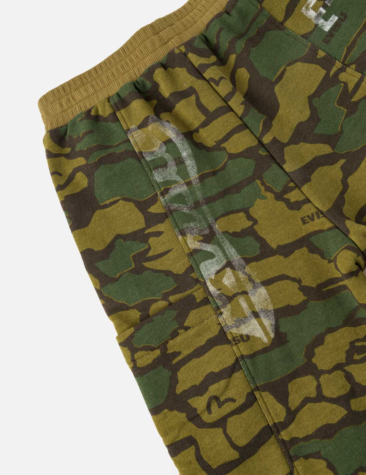 EVISU Logo Camouflage Sweatpants