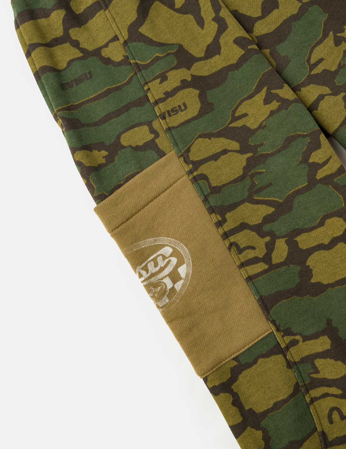 EVISU Logo Camouflage Sweatpants