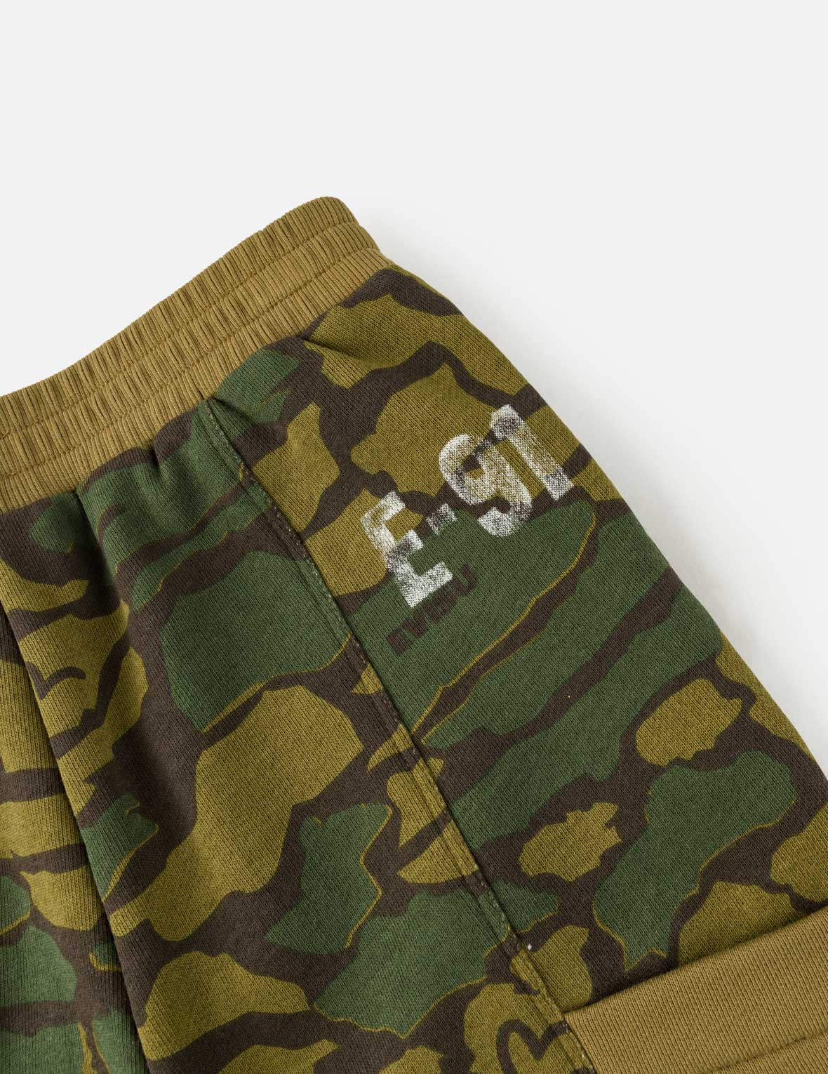 EVISU Logo Camouflage Sweatpants