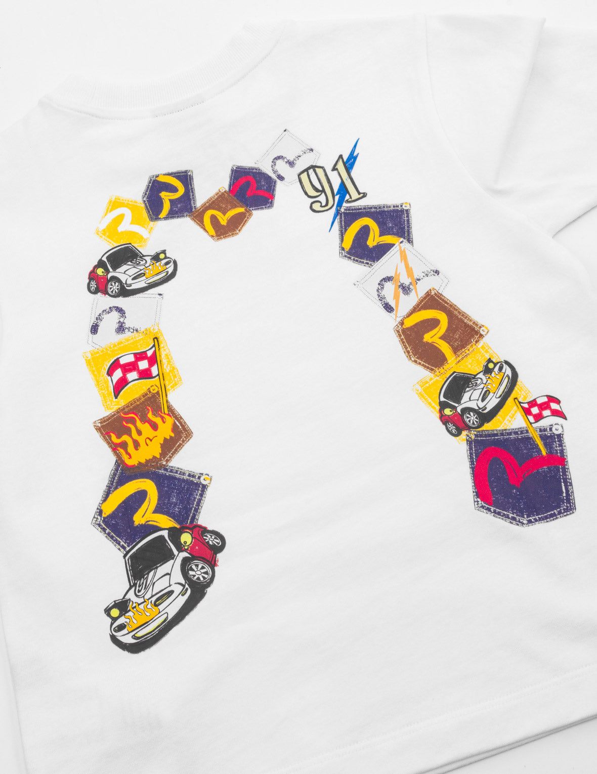 レーシングカー大M マルチポケットプリント ロングスリーブTシャツ