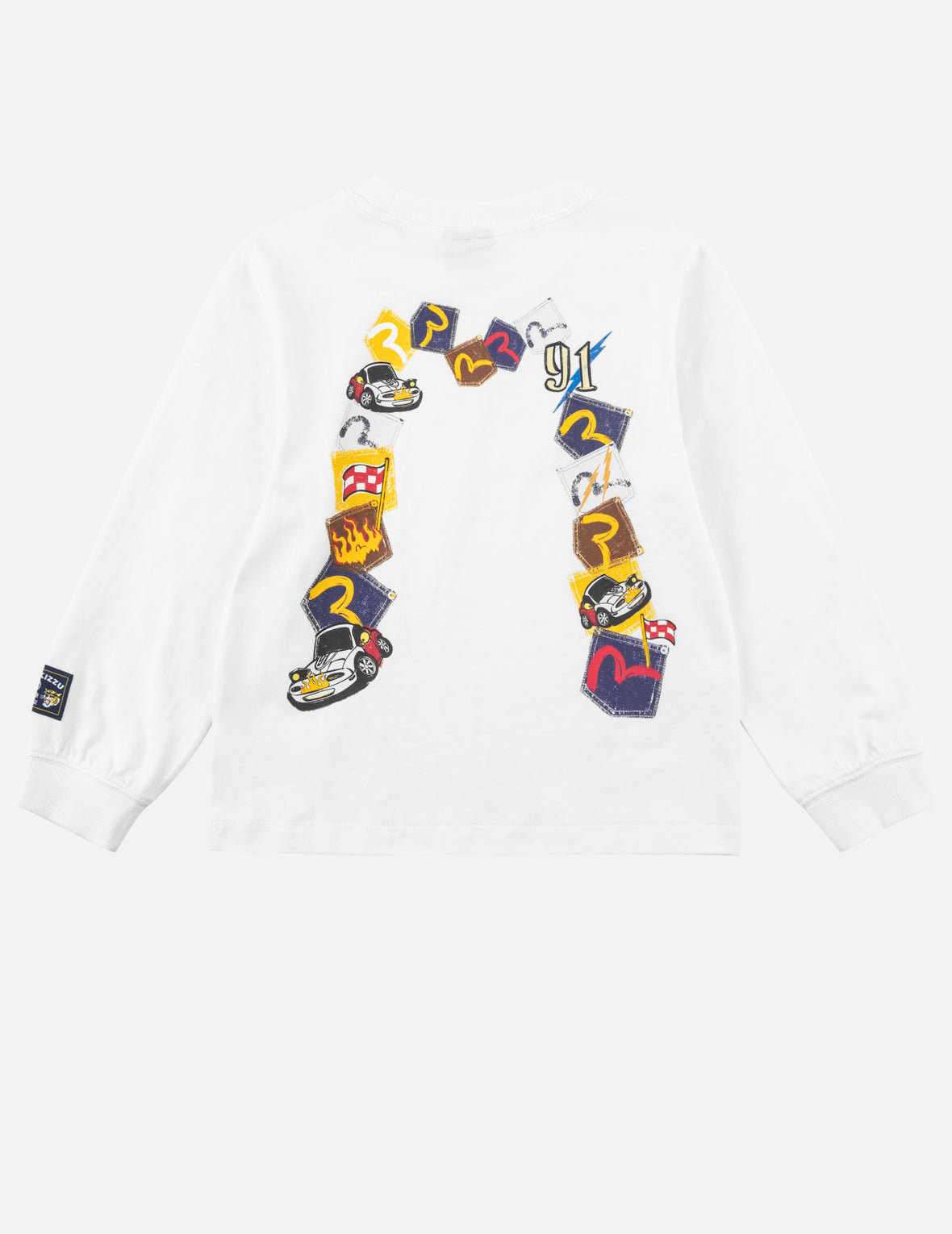 レーシングカー大M マルチポケットプリント ロングスリーブTシャツ