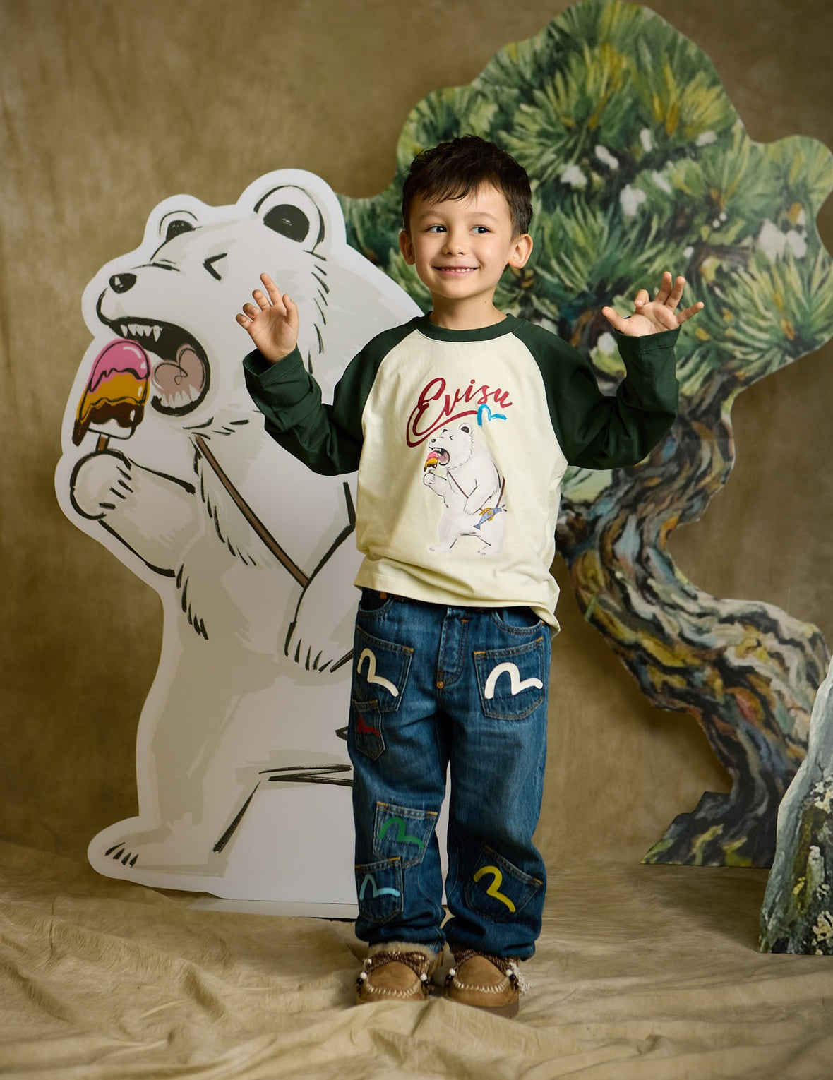 ホッキョクグマ ロングスリーブTシャツ