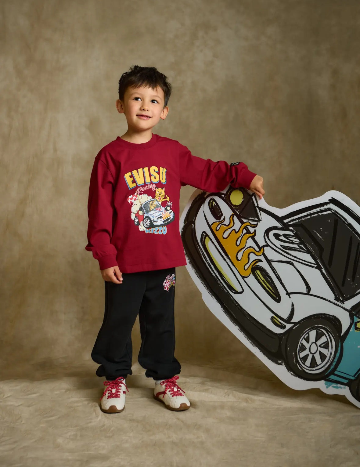 Leopard With Car Long-Sleeve T-Shirt