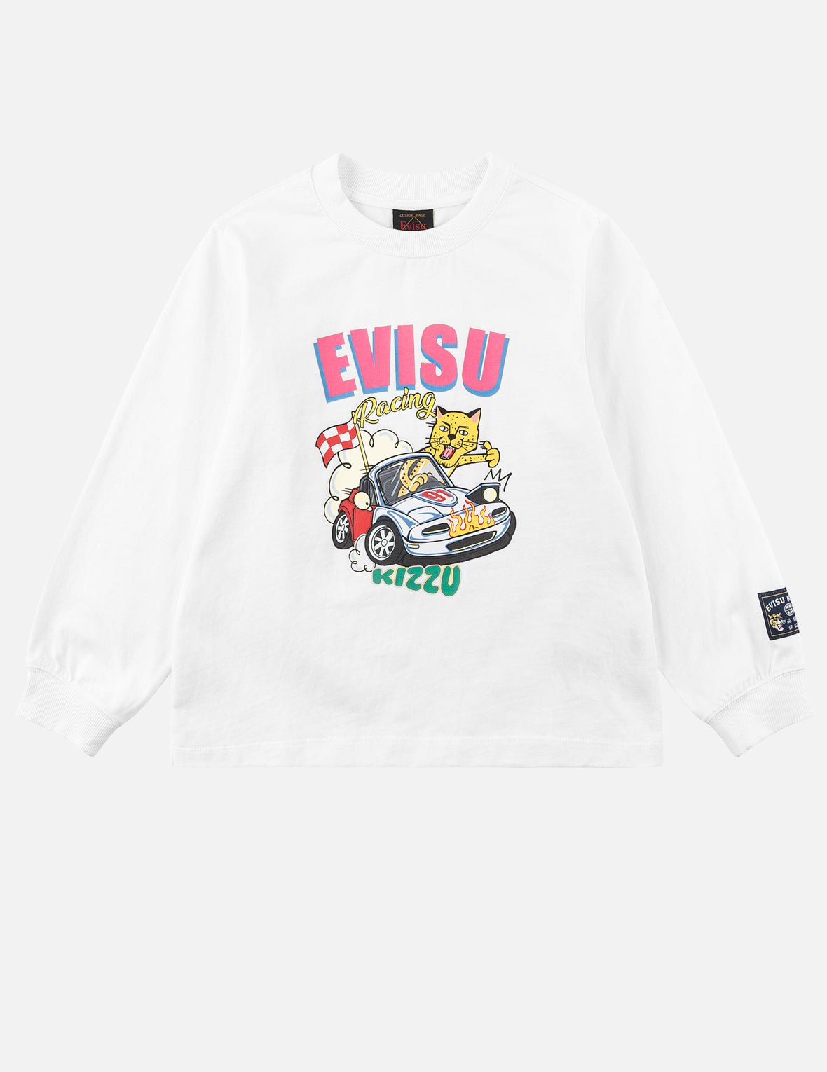Leopard With Car Long-Sleeve T-Shirt