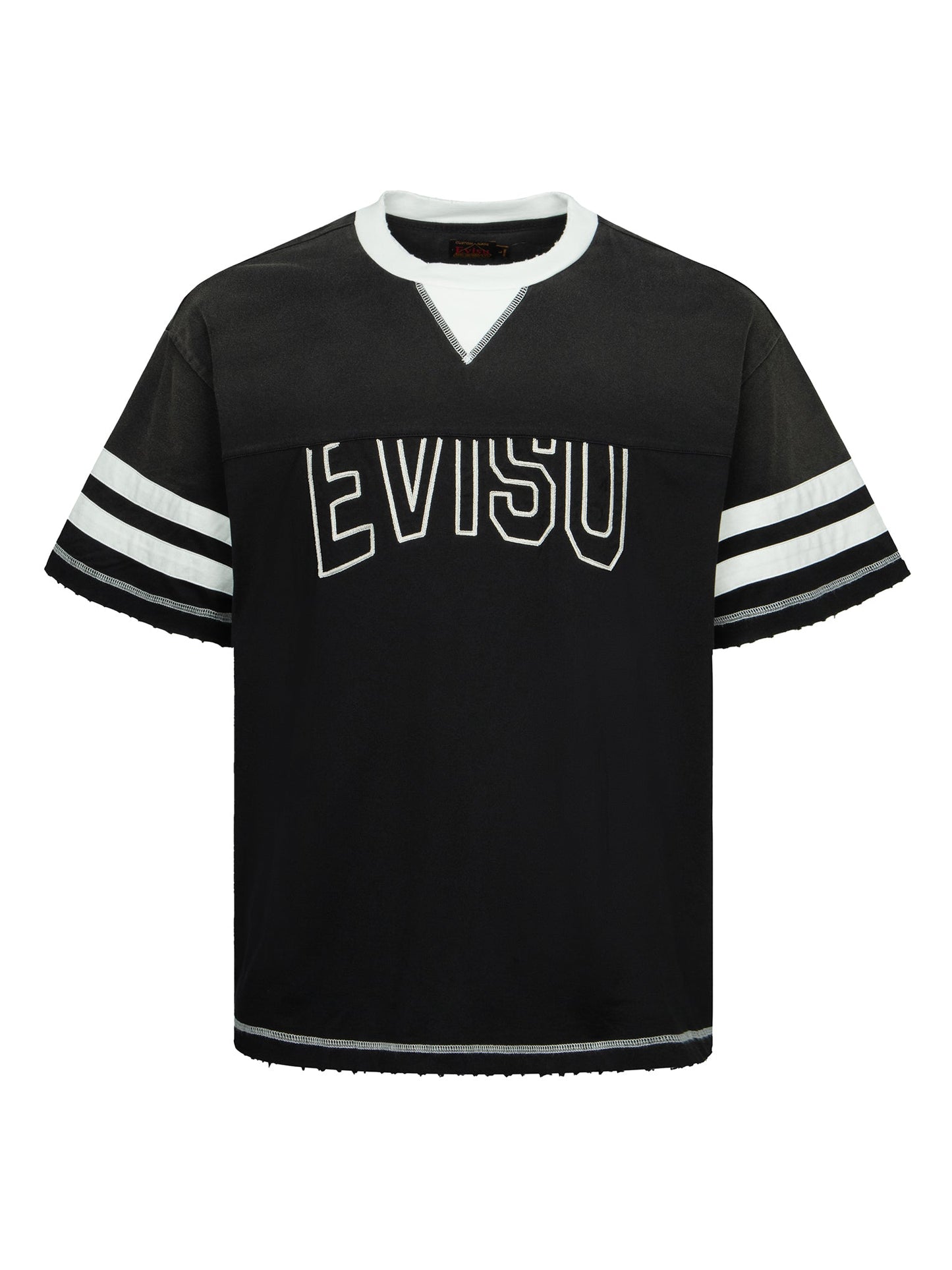 Logo Embroidery Paneling Boxy T-shirt