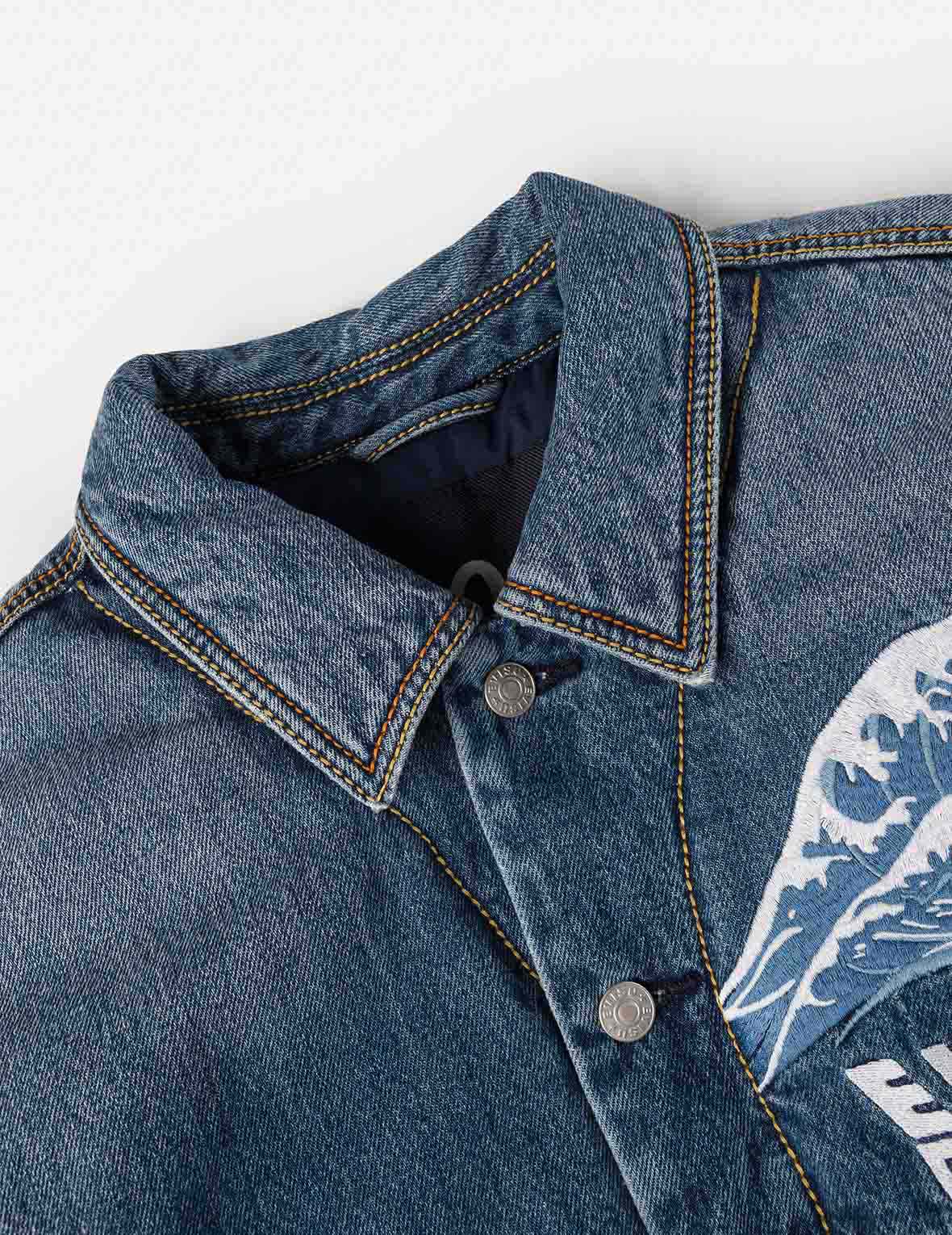 EVISU X MOOSE KNUCKLES 浮世絵波 デニムジャケット