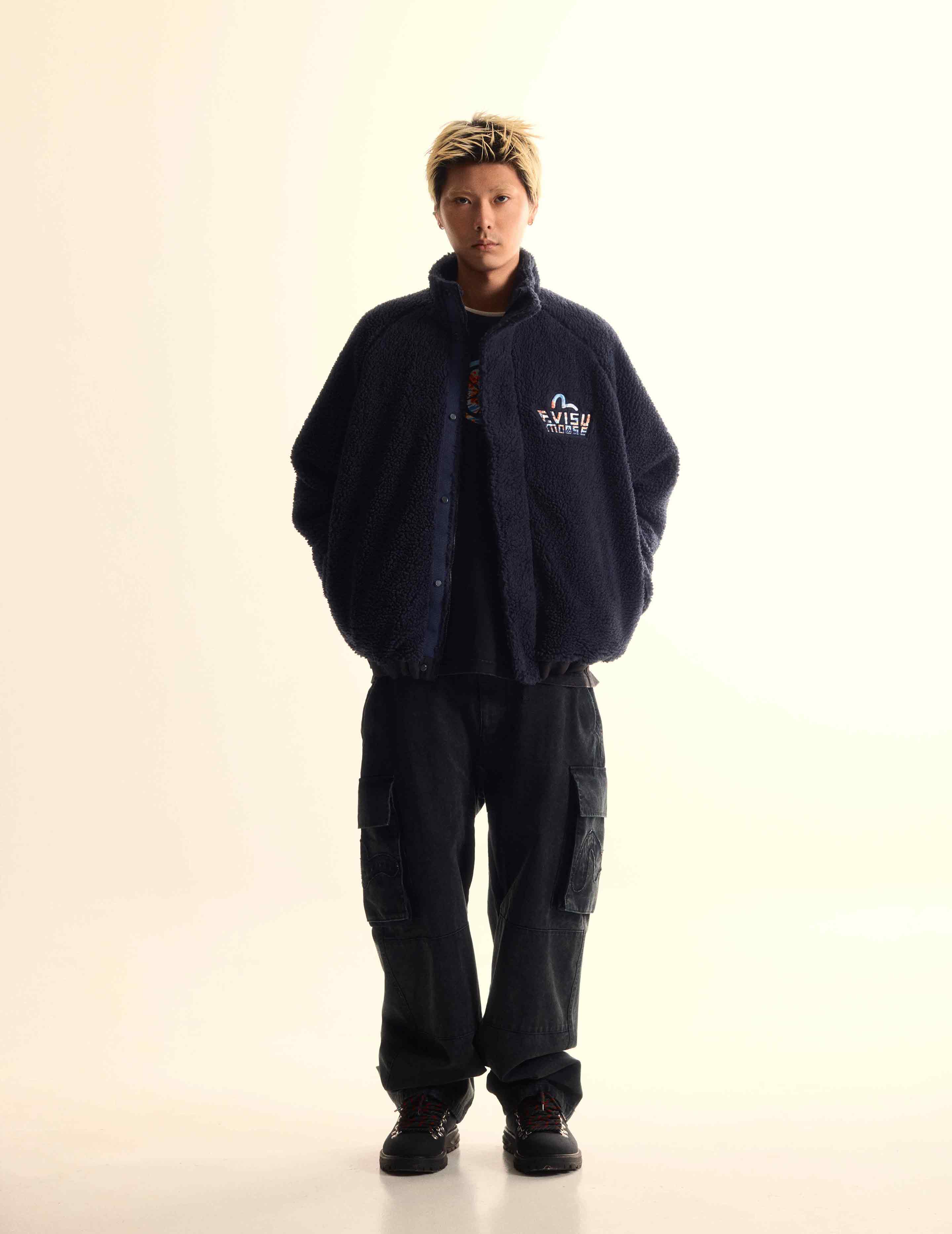 EVISU X MOOSE KNUCKLES Ukiyo-e Sherpa Jacket