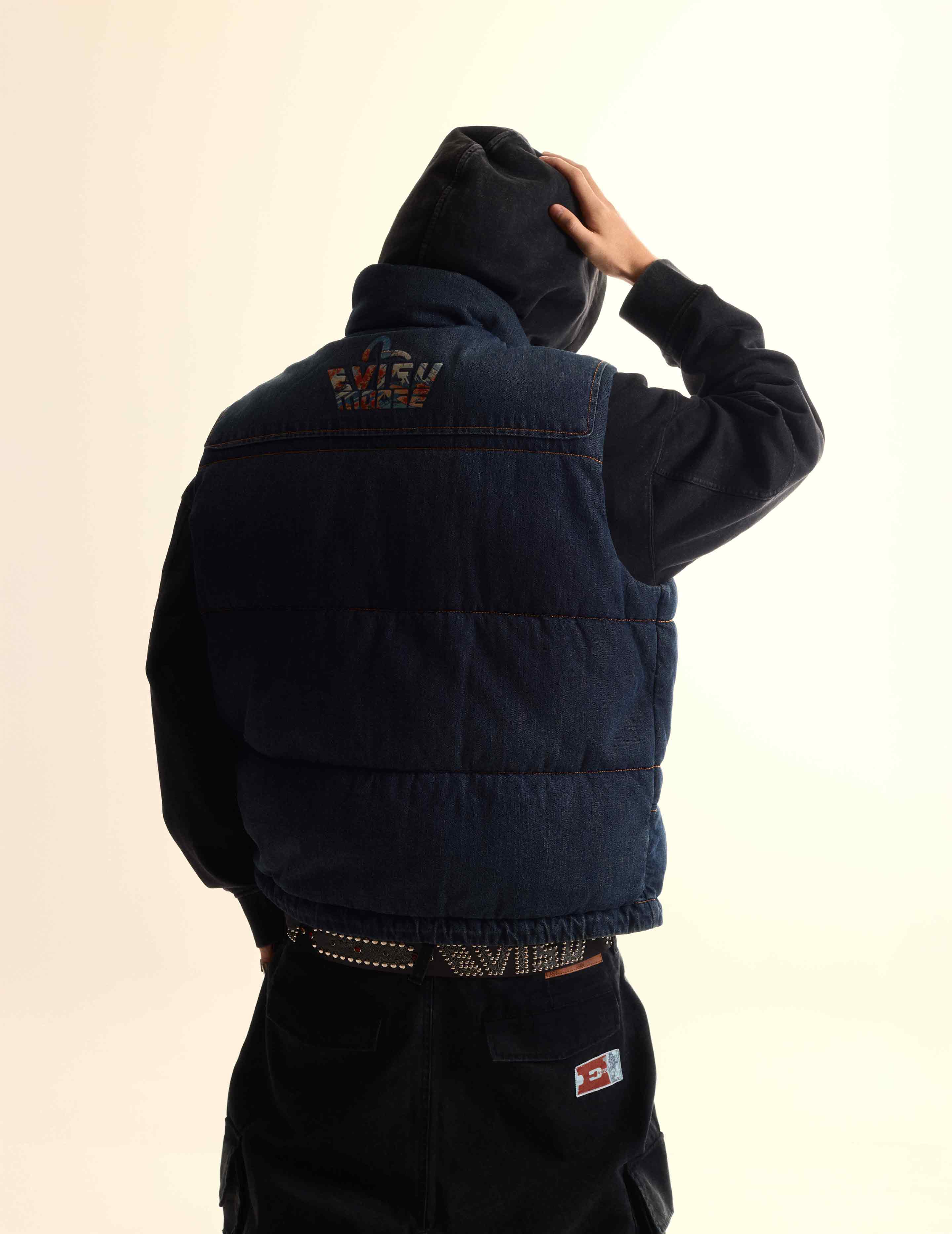 EVISU X MOOSE KNUCKLES 浮世絵 デニムベストダウン