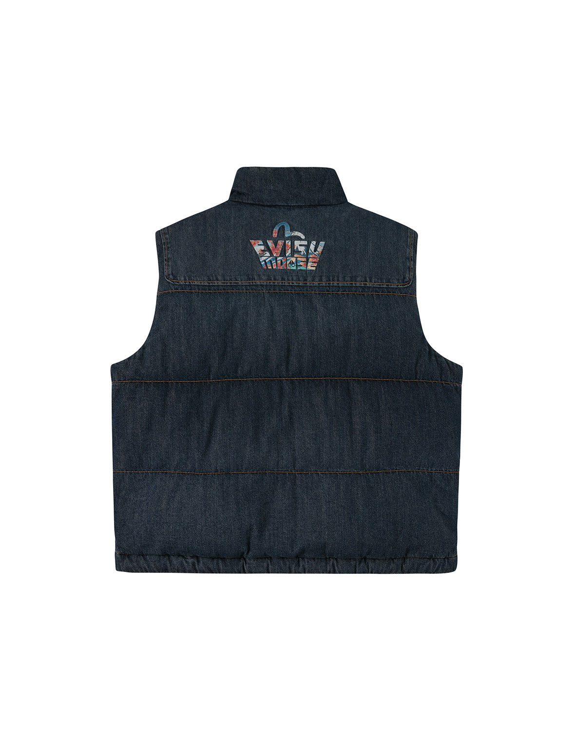 EVISU X MOOSE KNUCKLES Ukiyo-e Denim Vest Down