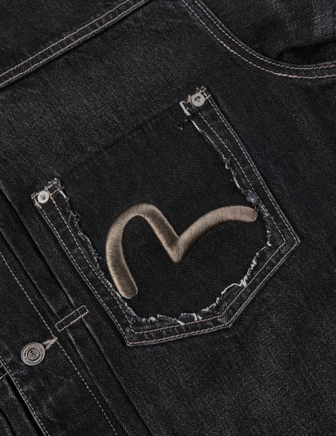 EVISU x mastermind JAPAN x roarguns ウォッシュ加工 マルチポケット Type II デニムジャケット