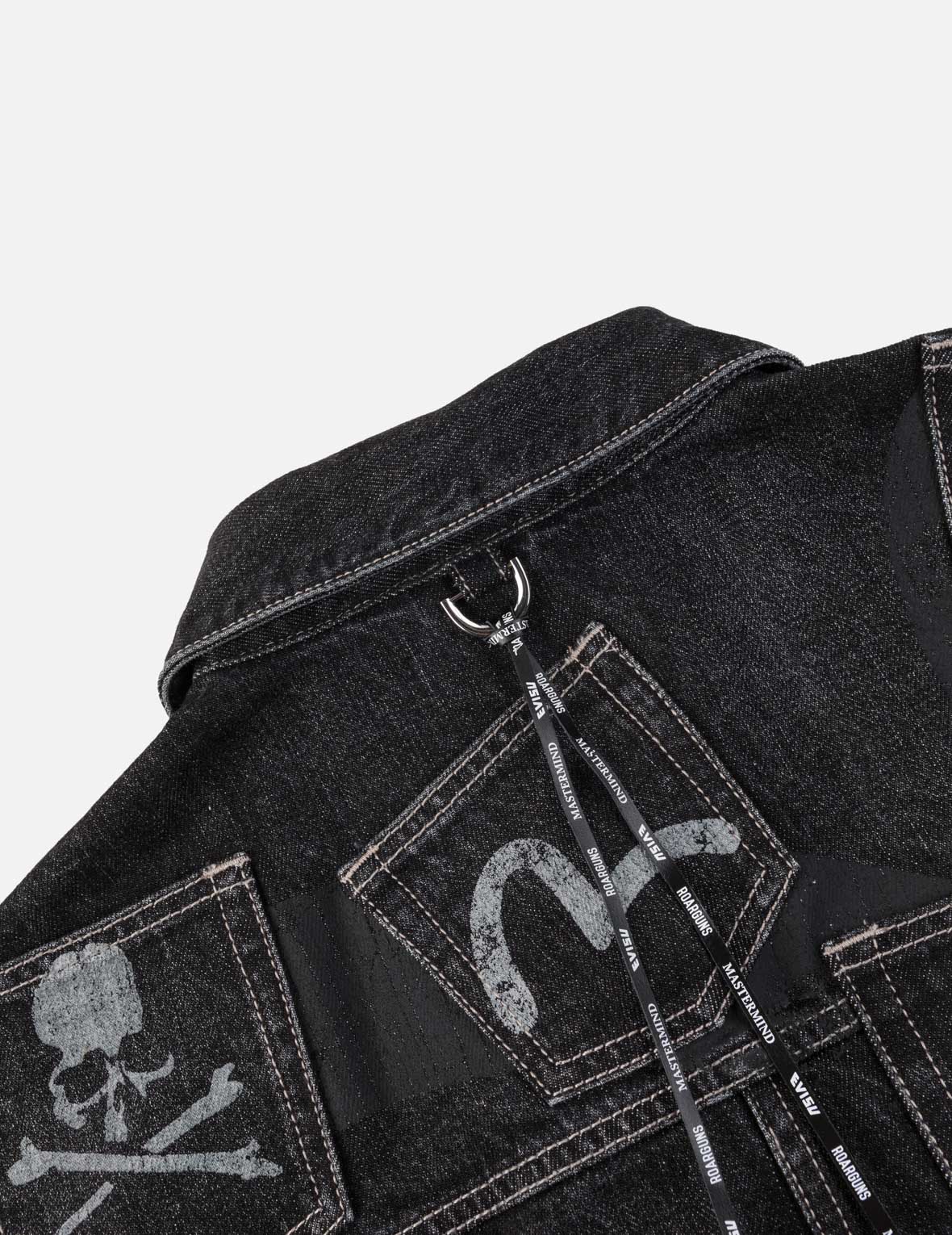 EVISU x mastermind JAPAN x roarguns ウォッシュ加工 マルチポケット Type II デニムジャケット
