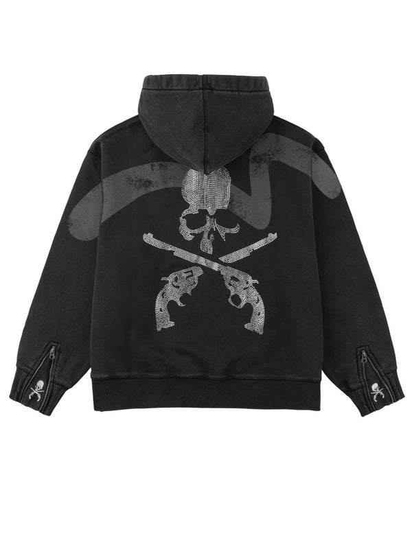 EVISU x mastermind JAPAN x roarguns スカルガンズ大M アフターフード スウェットシャツ