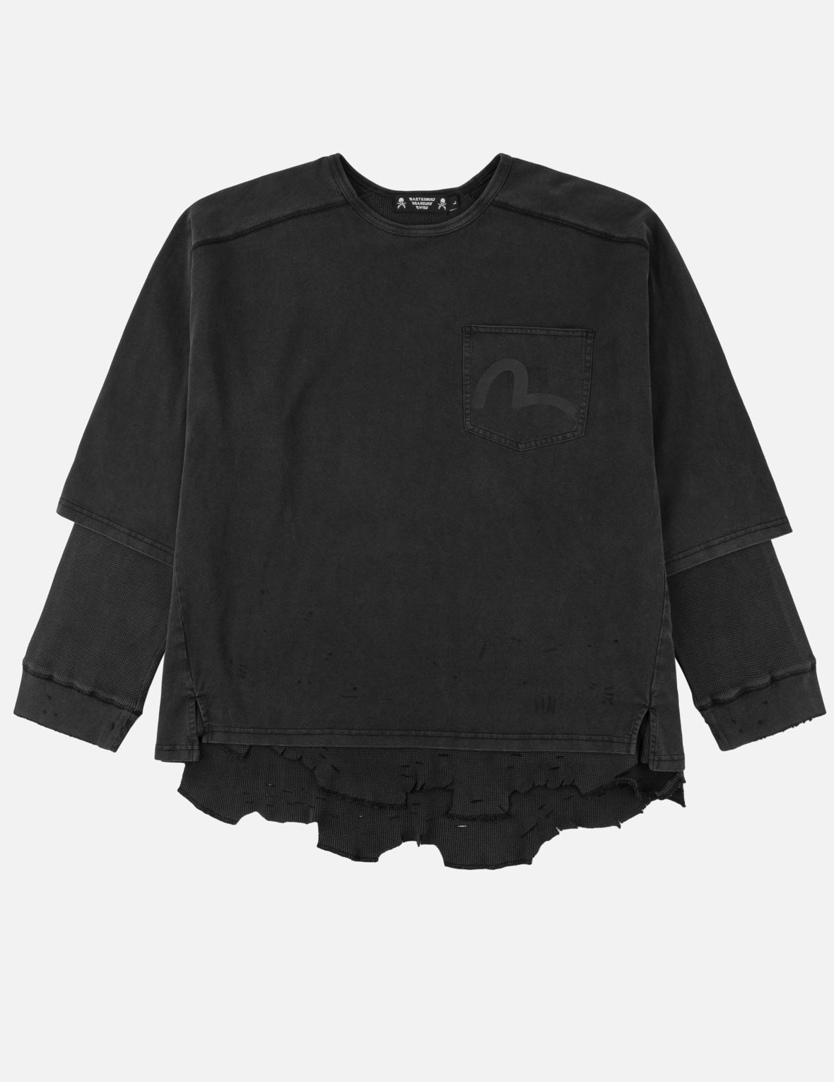 EVISU x mastermind JAPAN x roarguns Distressed Layered Long-Sleeve T-Shirt