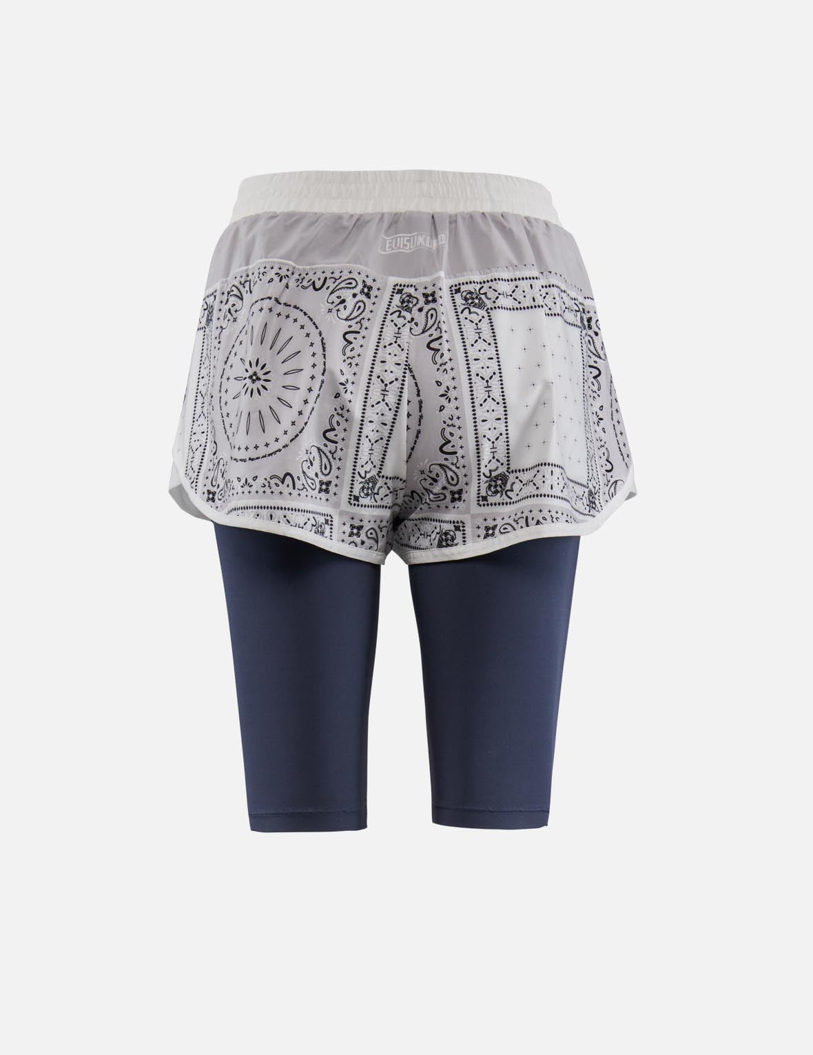 Paisley-pattern 2-in-1 Shorts