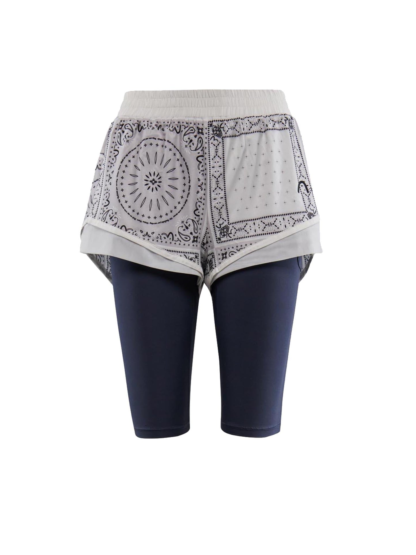 Paisley-pattern 2-in-1 Shorts