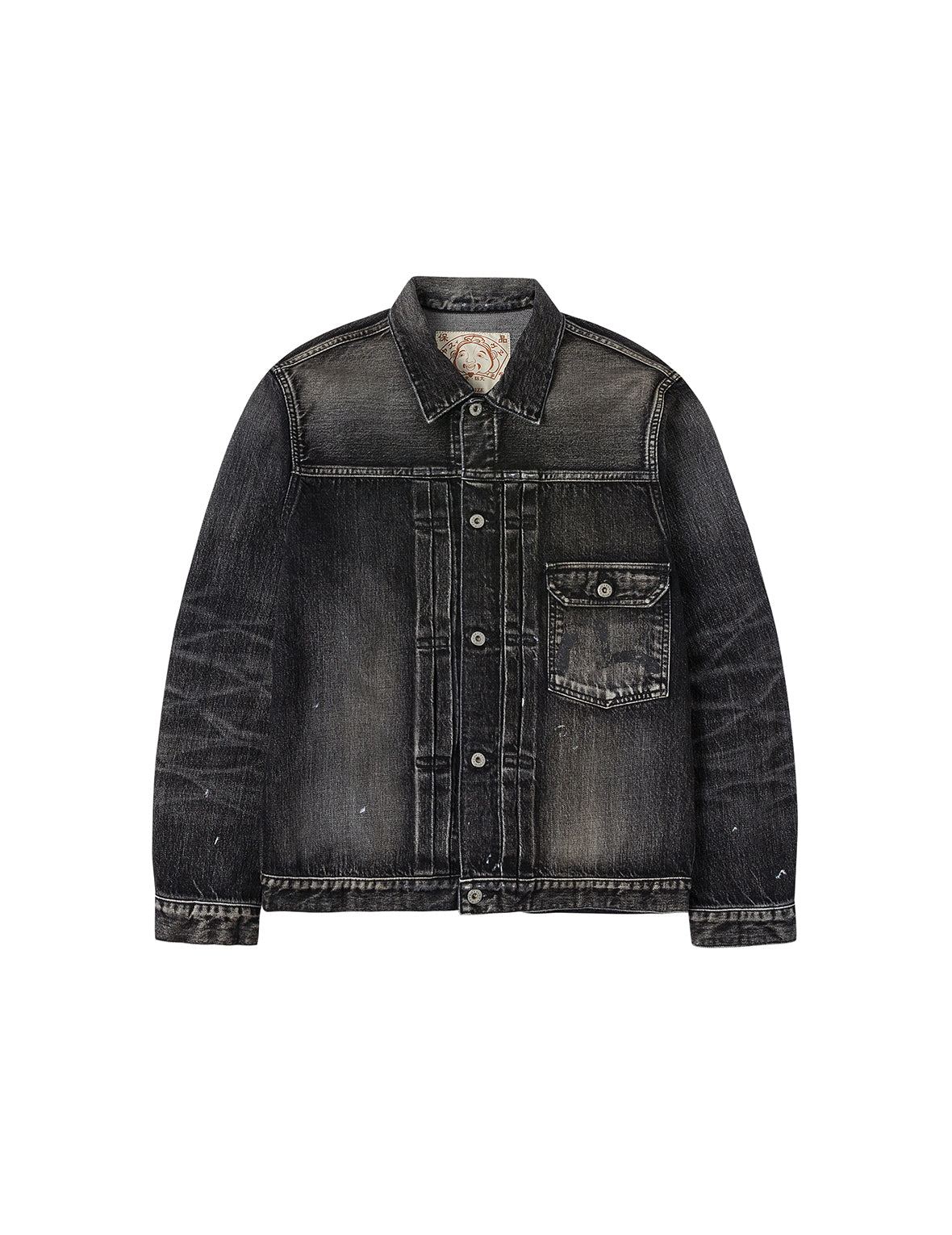 カモメプリント レギュラーフィット デニムトラッカージャケット – EVISU