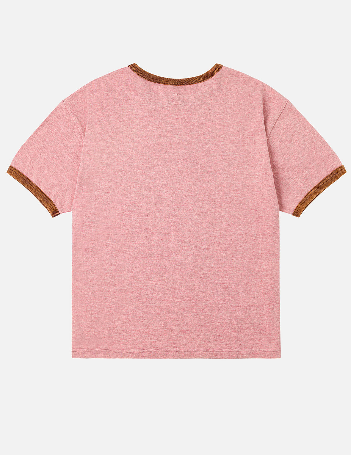 ウォッシュドカモメとロゴプリント レギュラーフィット リンガーTシャツ