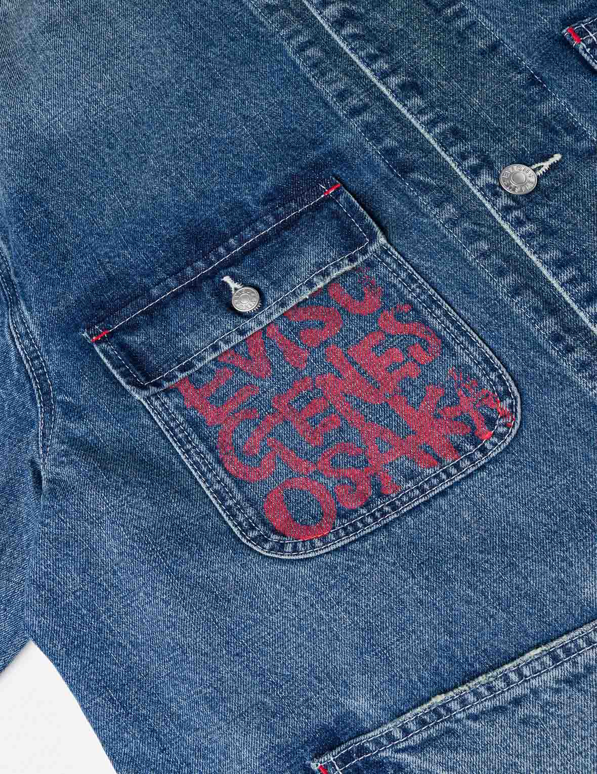 Multi Patches Denim Chore Jacket – EVISU