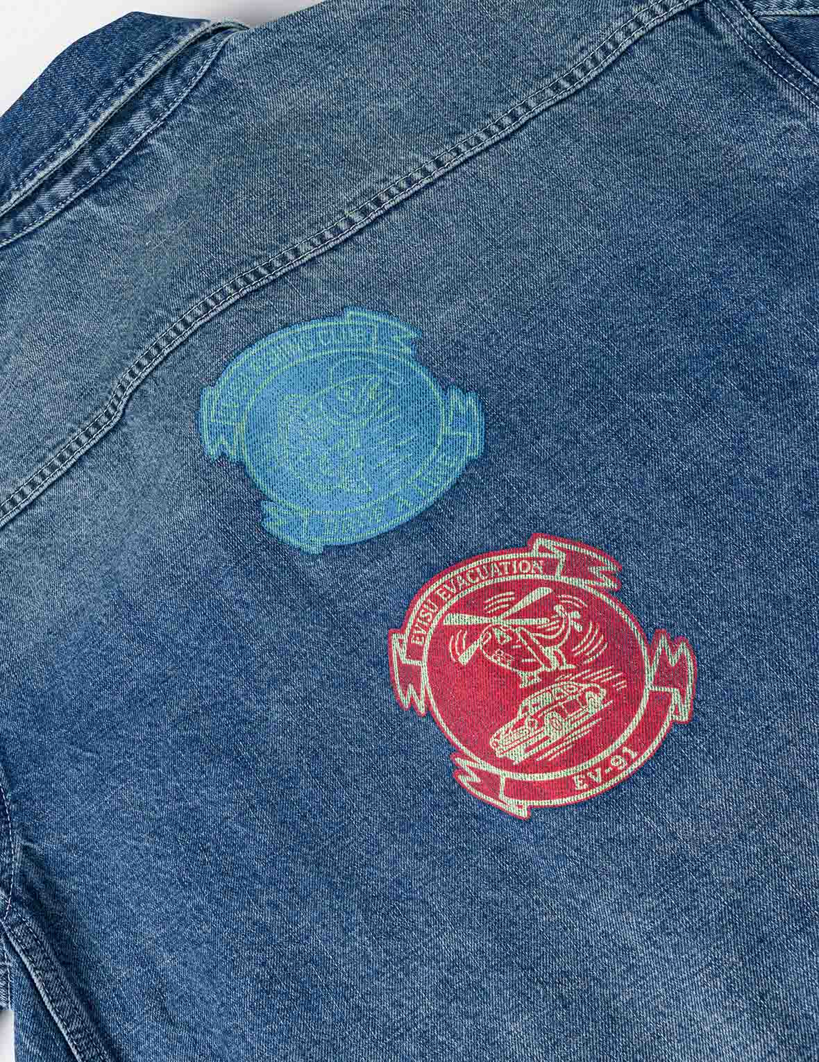 マルチパッチ デニムチョアジャケット – EVISU