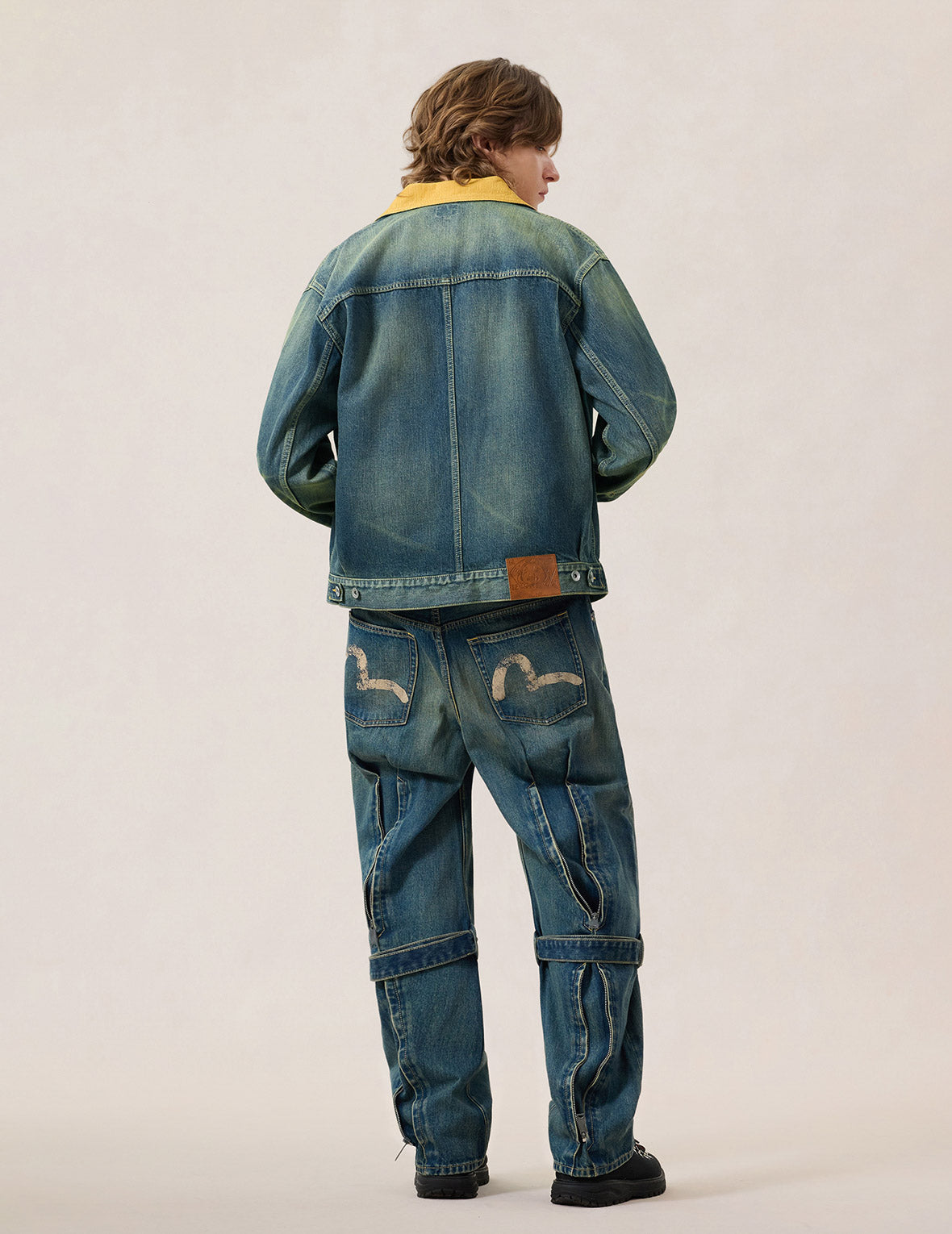 コントラストカラー ジップデニムジャケット – EVISU