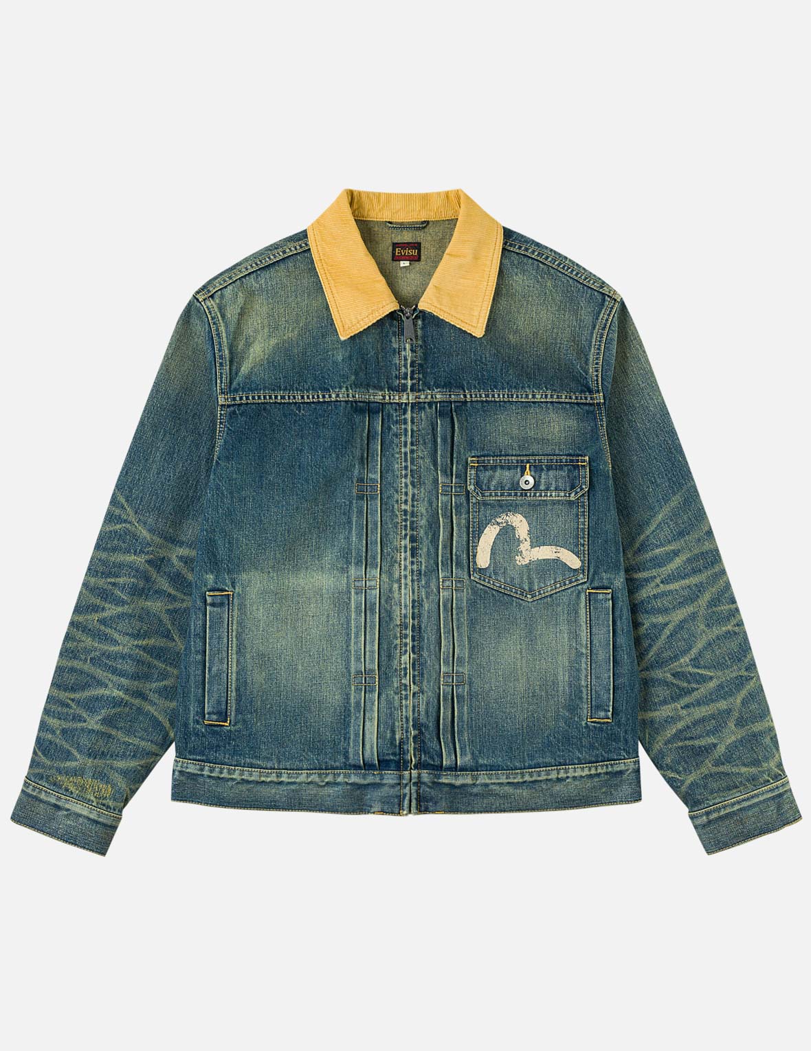 コントラストカラー ジップデニムジャケット – EVISU