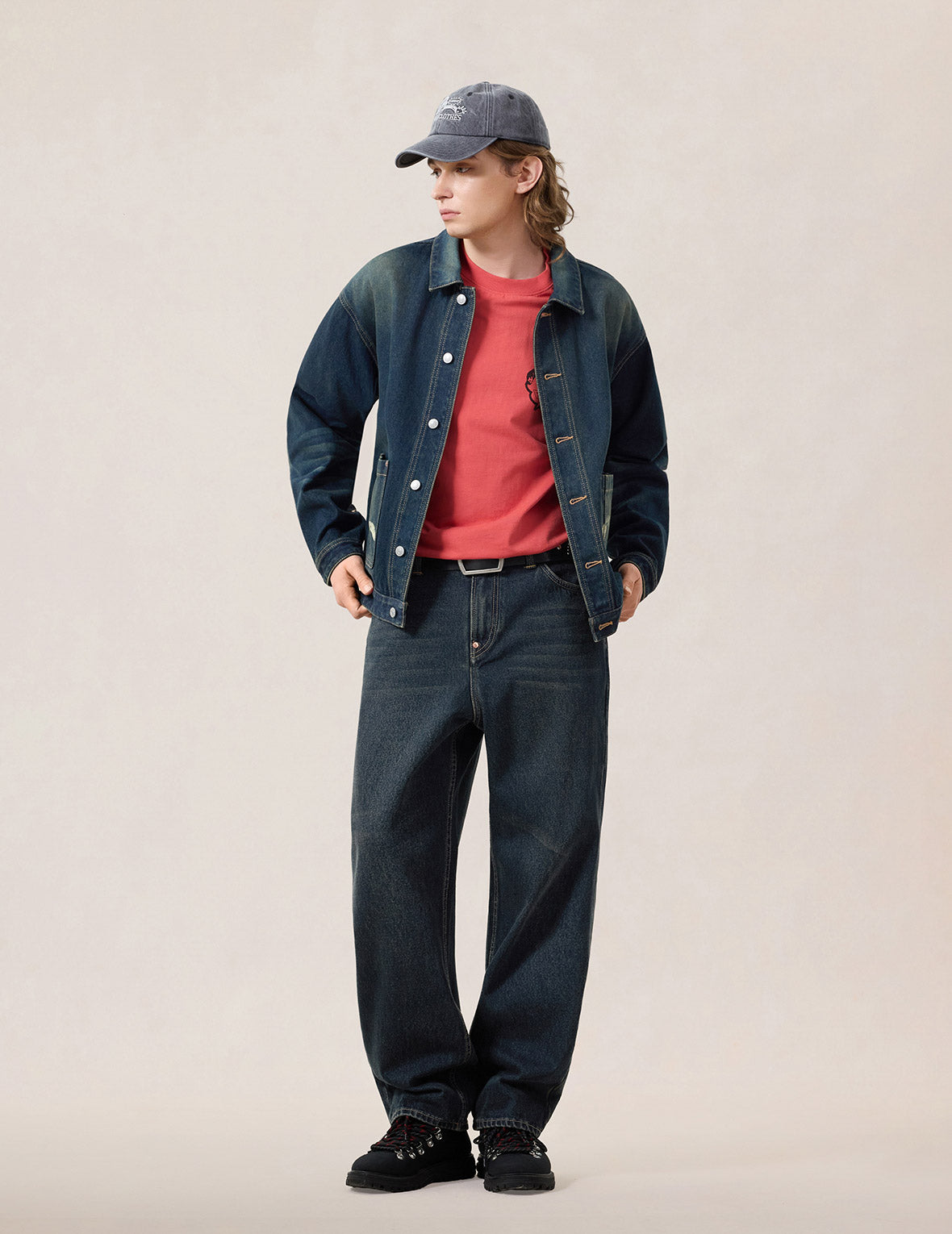 レイヤードポケット デニムワーカージャケット – EVISU