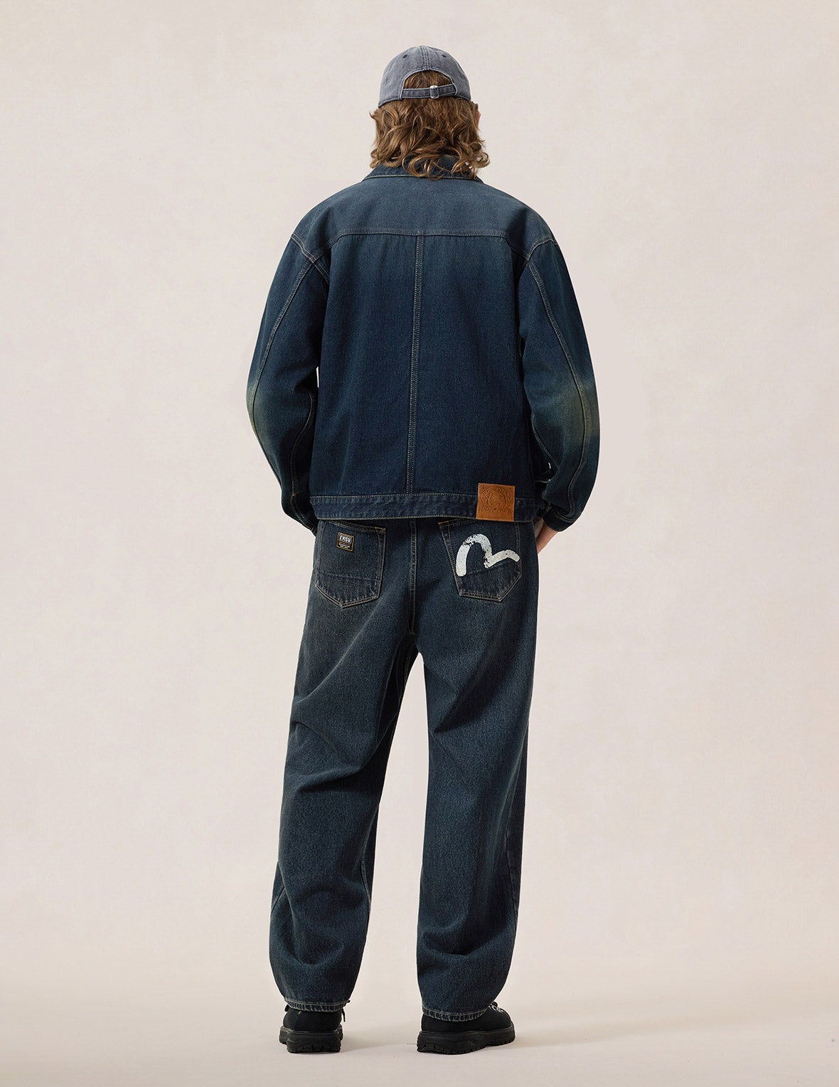 レイヤードポケット デニムワーカージャケット