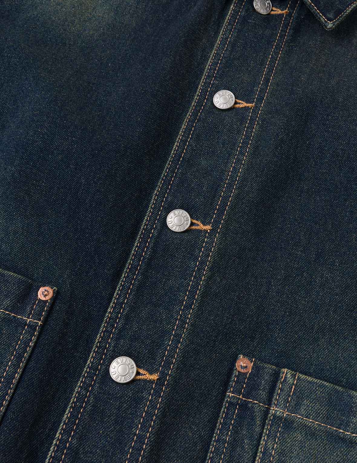 レイヤードポケット デニムワーカージャケット