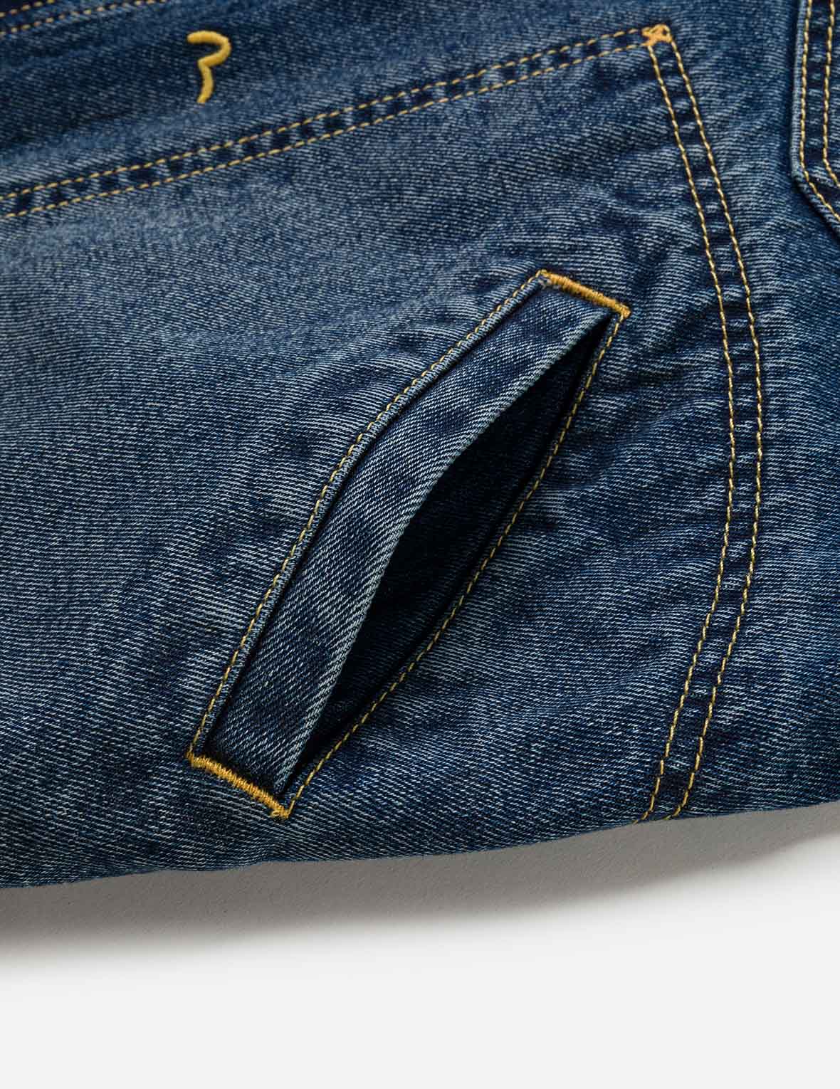 サンドウォッシュドクロコダイルプリント デニムジャケット – EVISU
