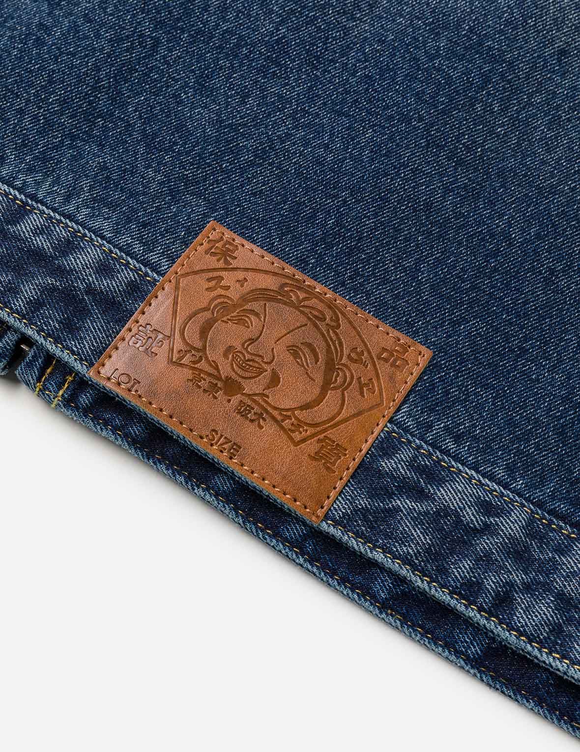 サンドウォッシュドクロコダイルプリント デニムジャケット – EVISU