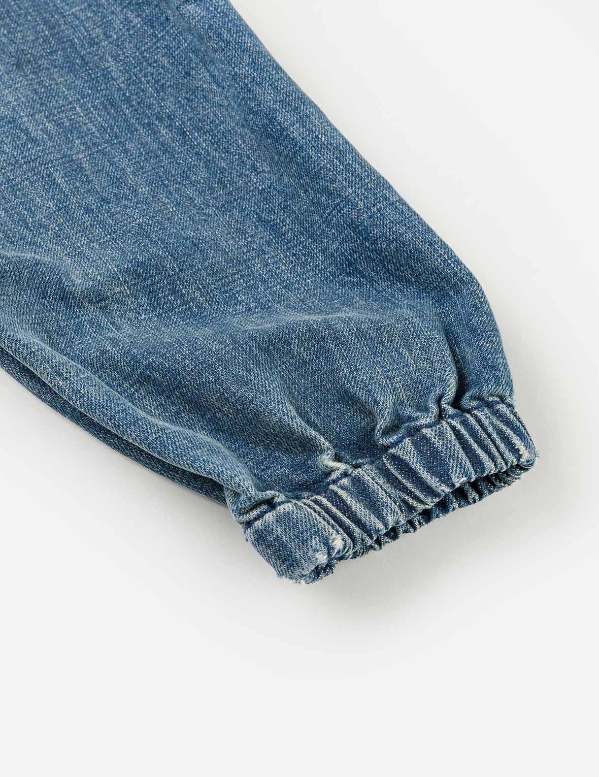 デニムフーデッドアノラックジャケット