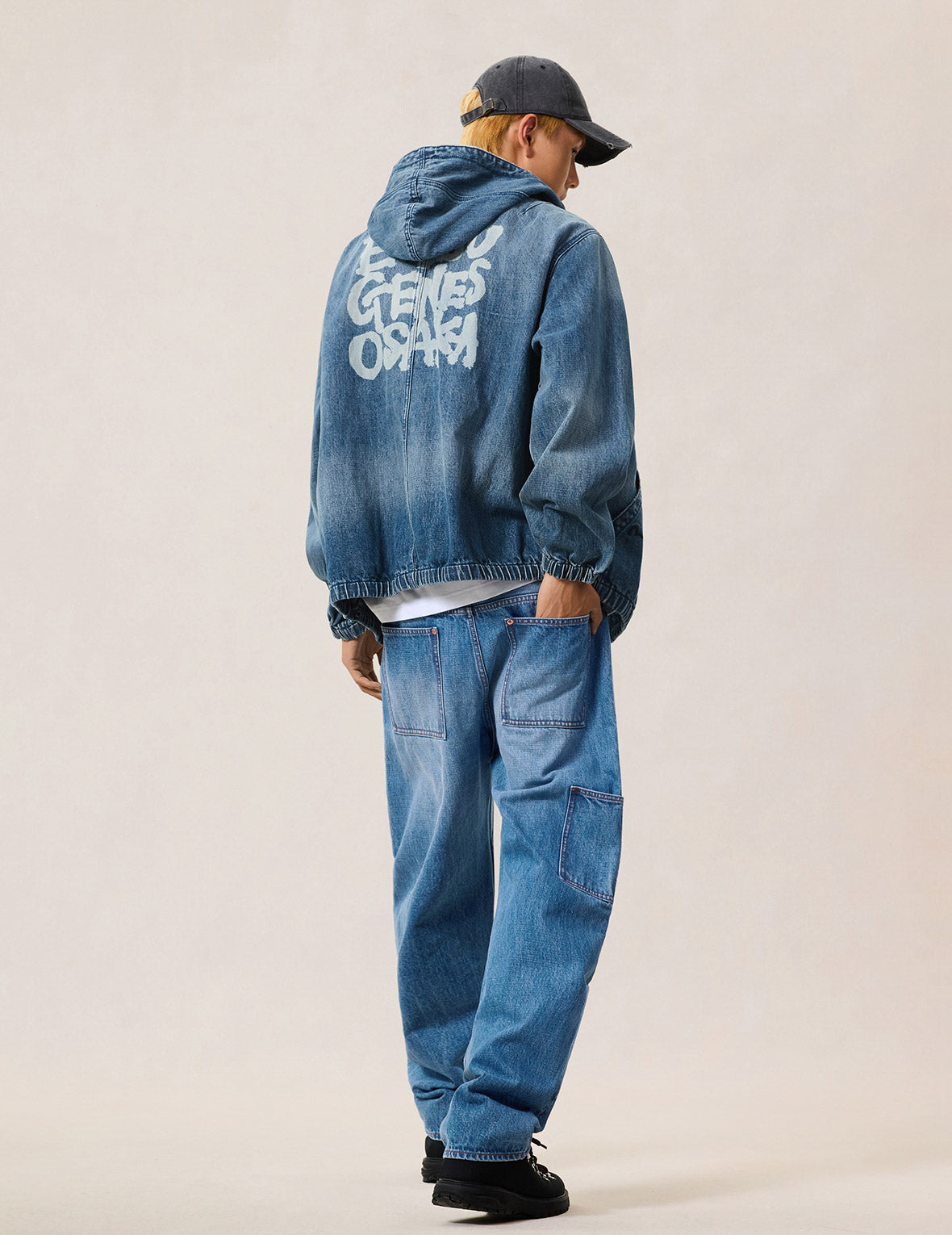 デニムフーデッドアノラックジャケット – EVISU