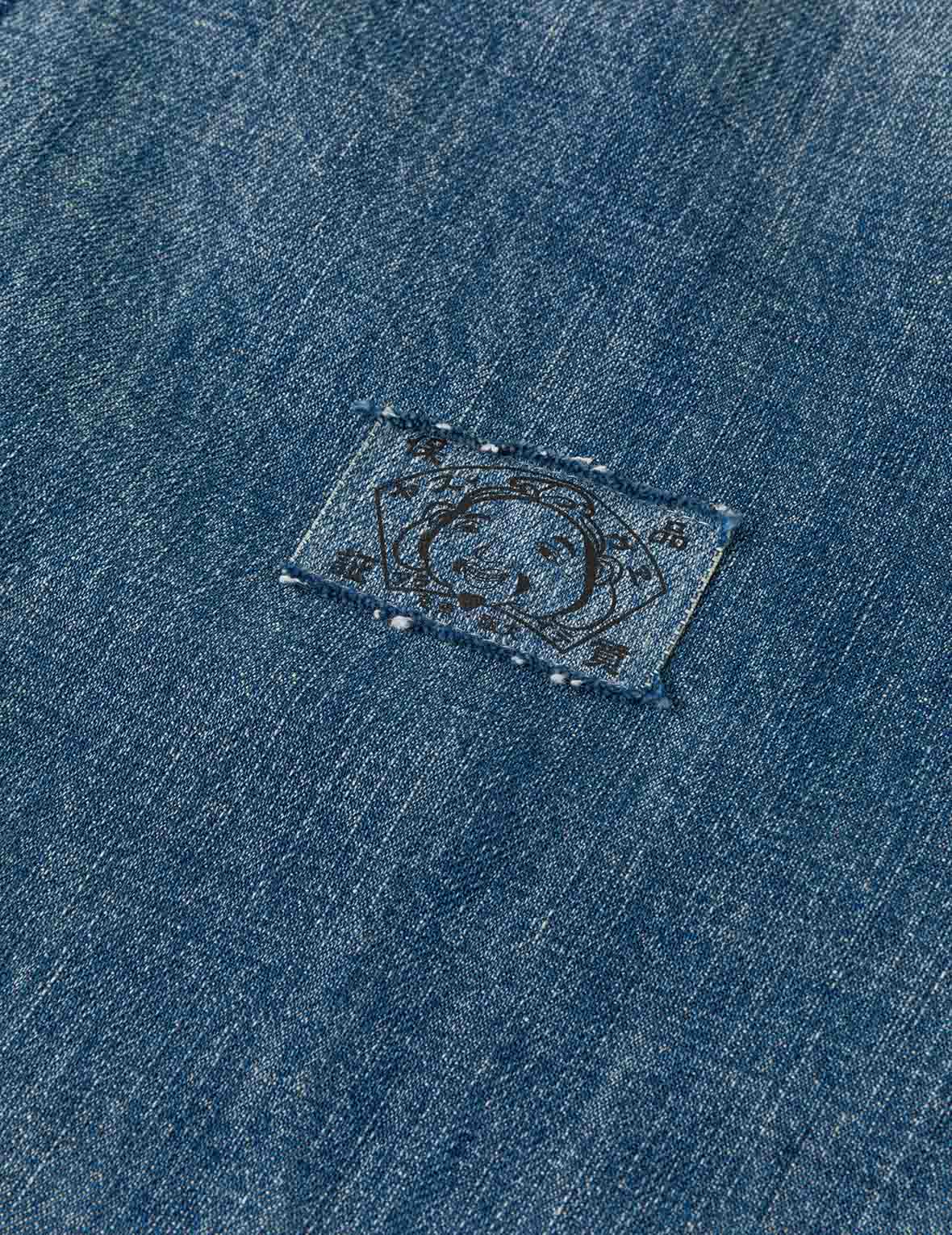 デニムフーデッドアノラックジャケット