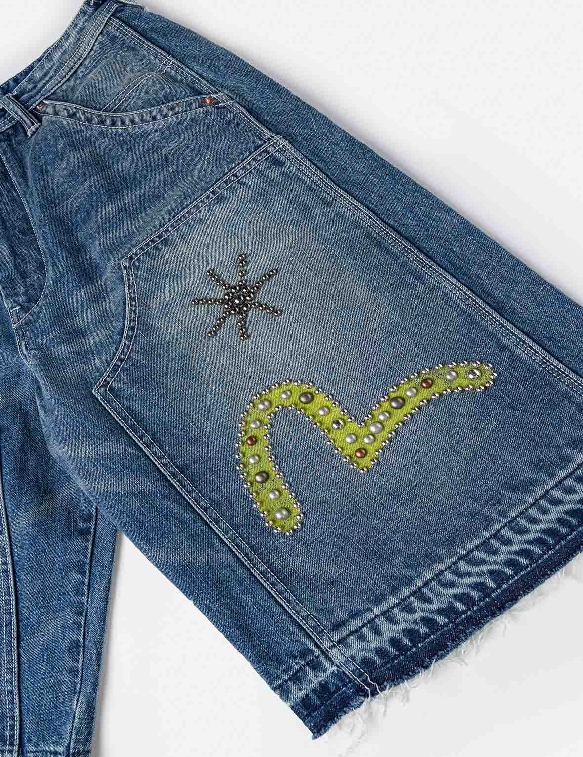 ヘビーウォッシュドスタッズ カーゴショーツ – EVISU