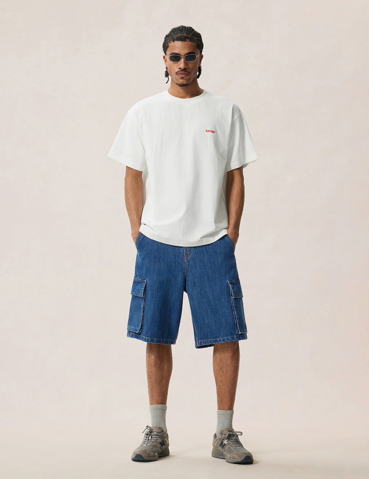 マルチポケットカモメダークインディゴデニムジョーツ – EVISU