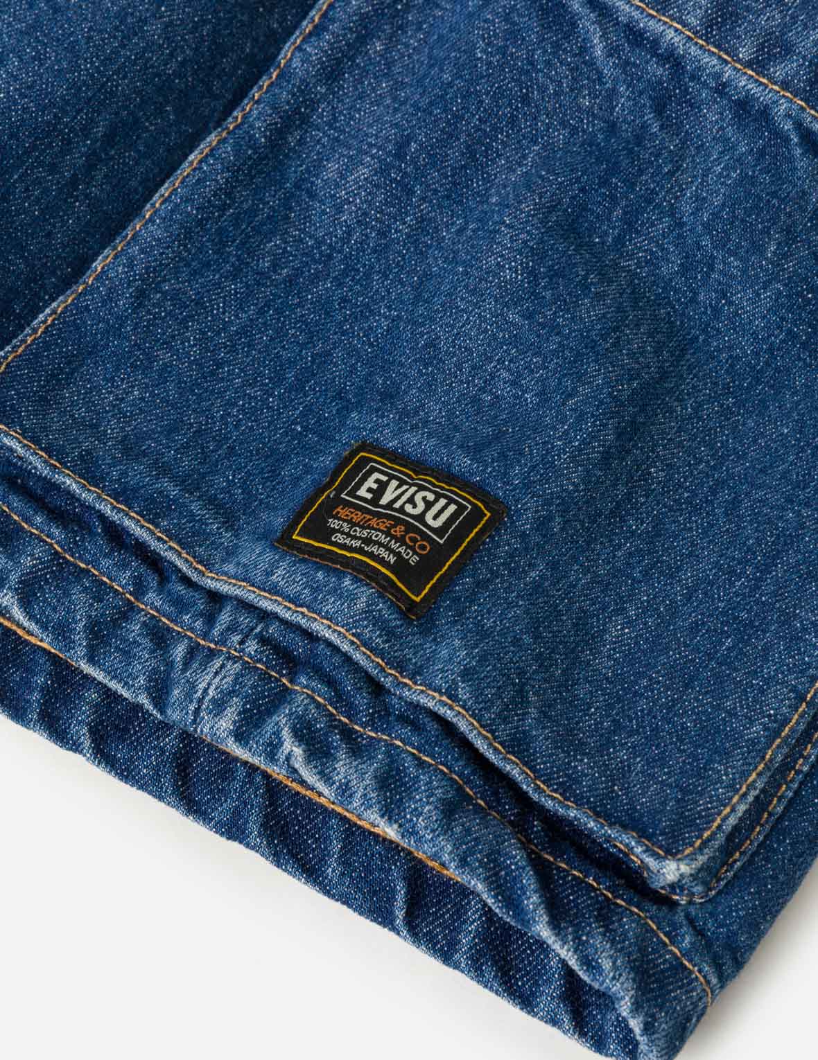 マルチポケットカモメダークインディゴデニムジョーツ – EVISU