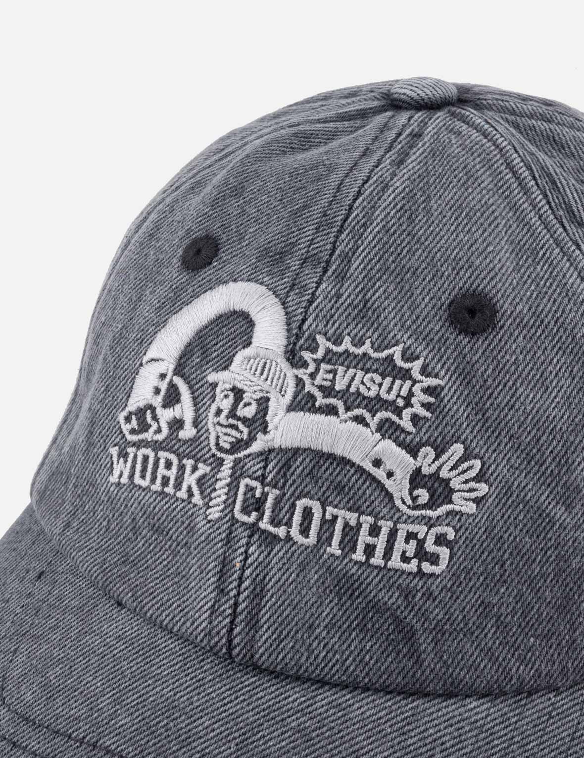 ワーカー刺繍 ディストレスド キャップ – EVISU