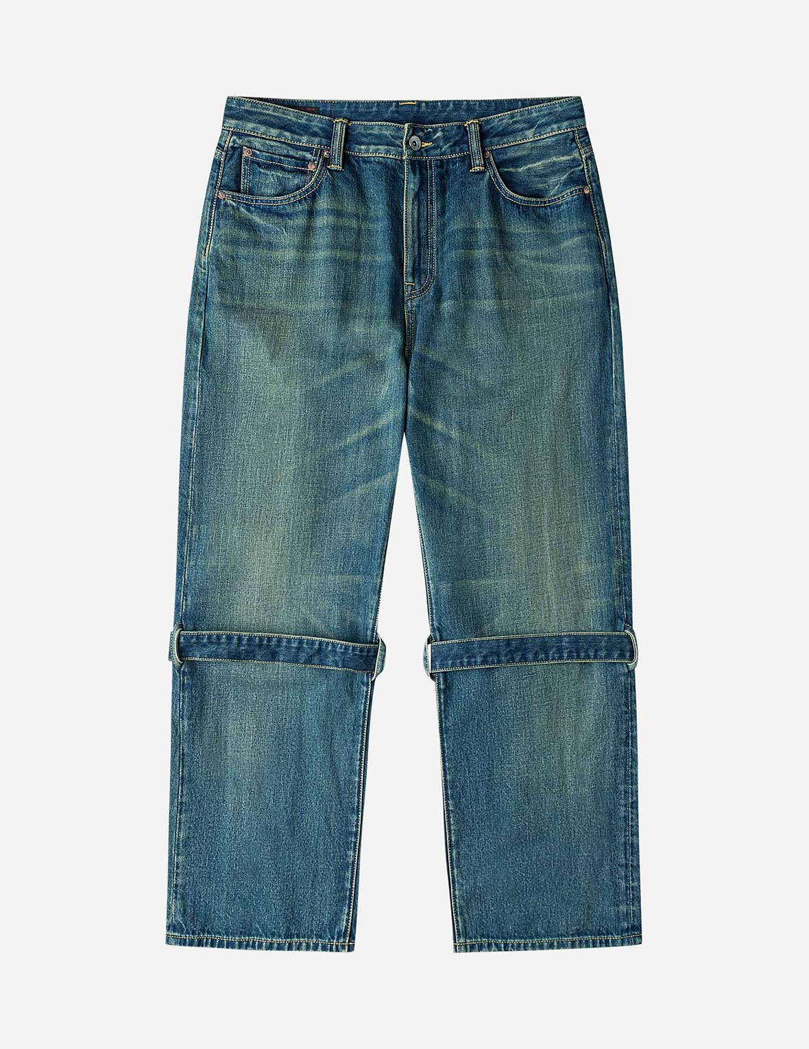 ①EVISU　デニム ウォッシュドボンデージ ジーンズ – EVISU