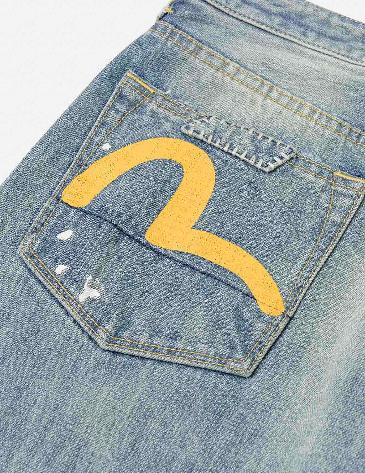 5ポケットディストレスド ジーンズ – EVISU