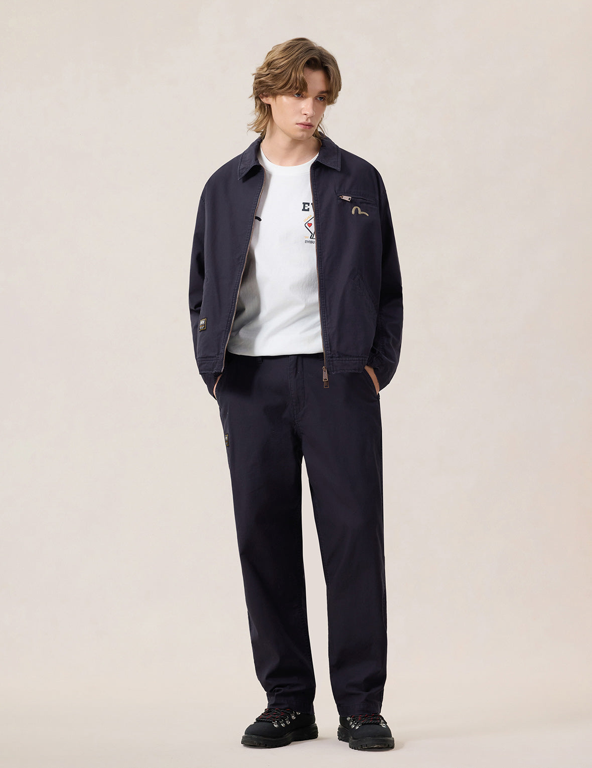 ピーチスキンワークジップジャケット – EVISU