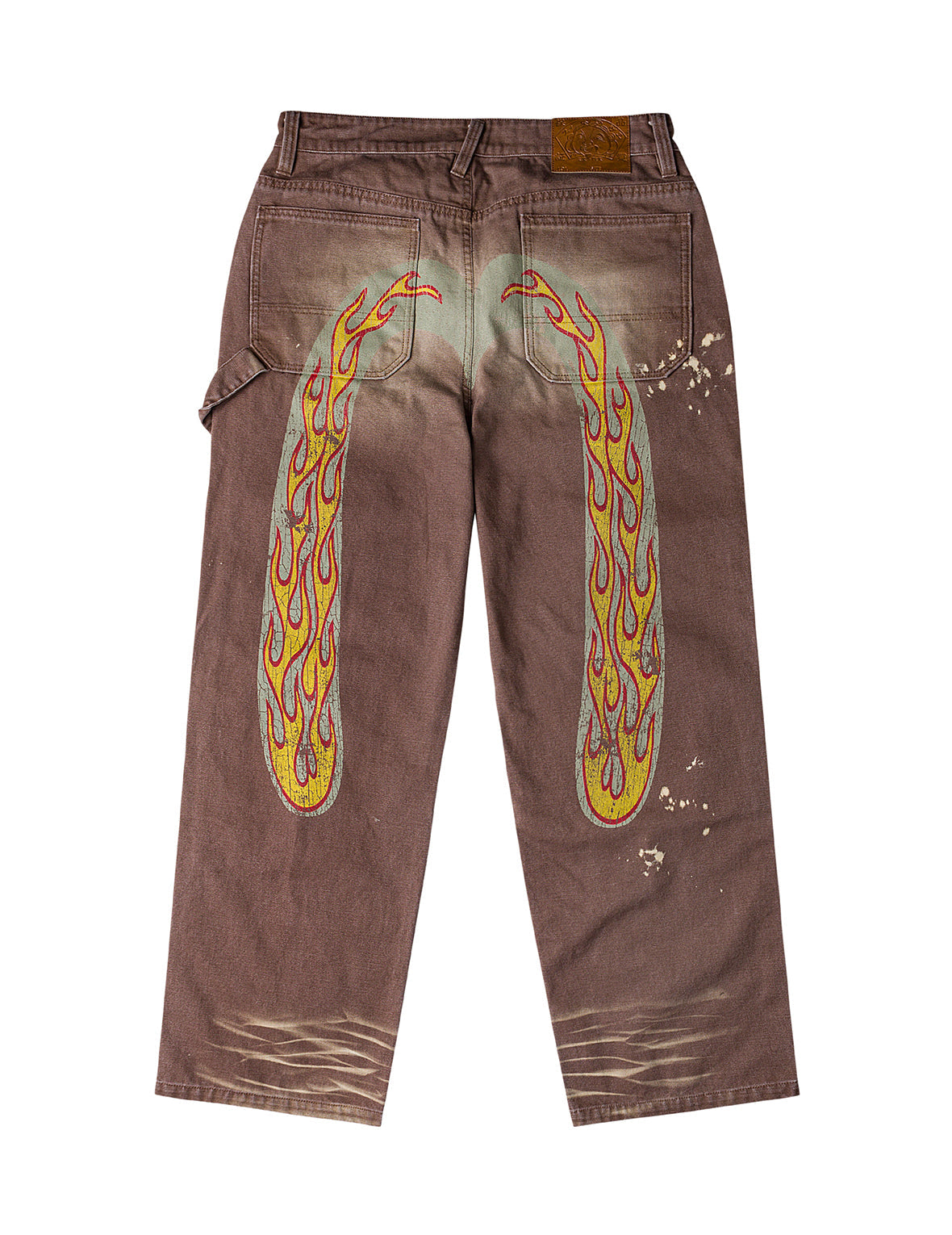 evisu ヘビーウォッシュド&ディストレスド大黒 ジーンズ ファイアパターン ヘビーウォッシュド&ディストレスド大黒 ジーンズ – EVISU
