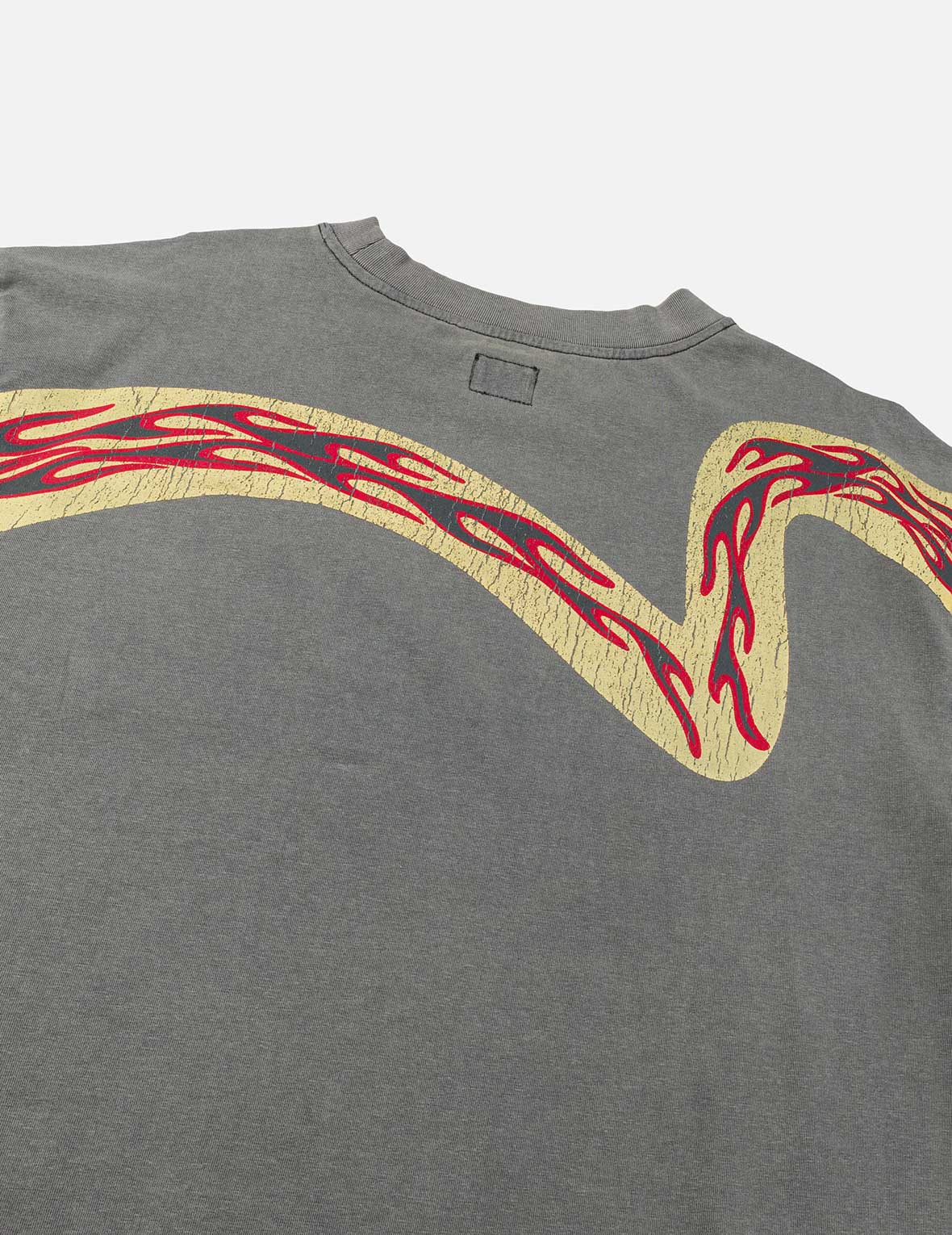 リバースカモメスローガン 長袖Tシャツ