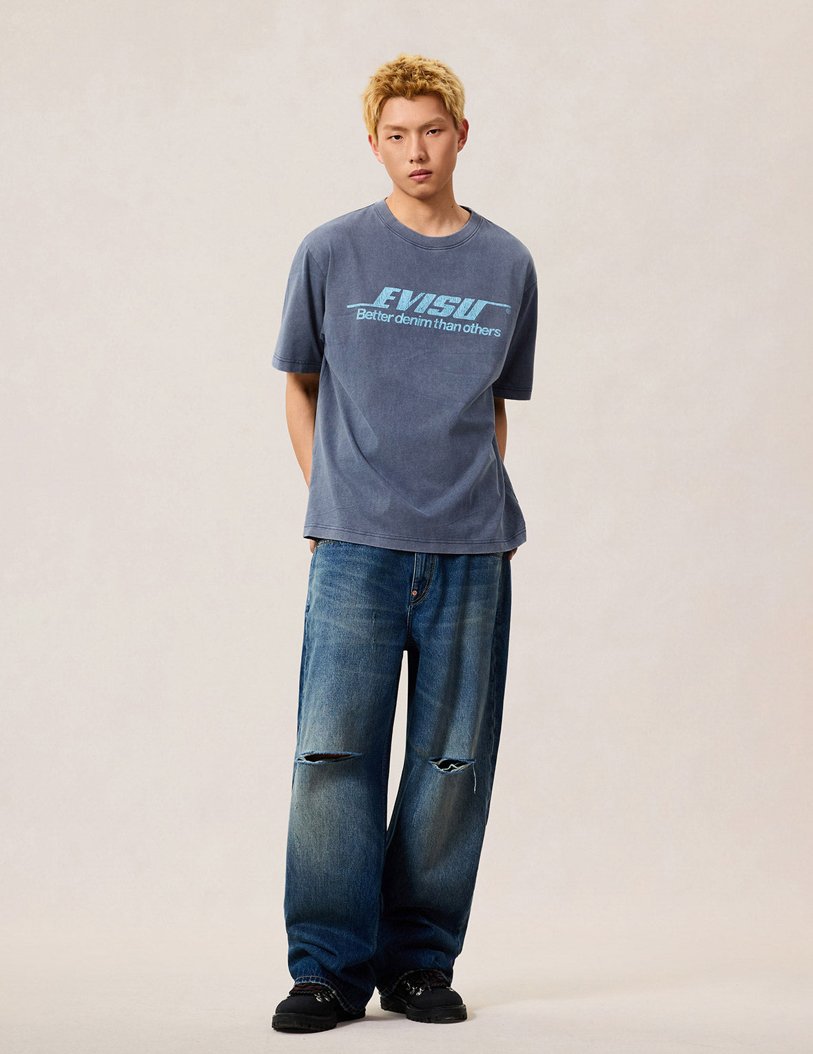 EVISU「Better Denim」テーマTシャツ