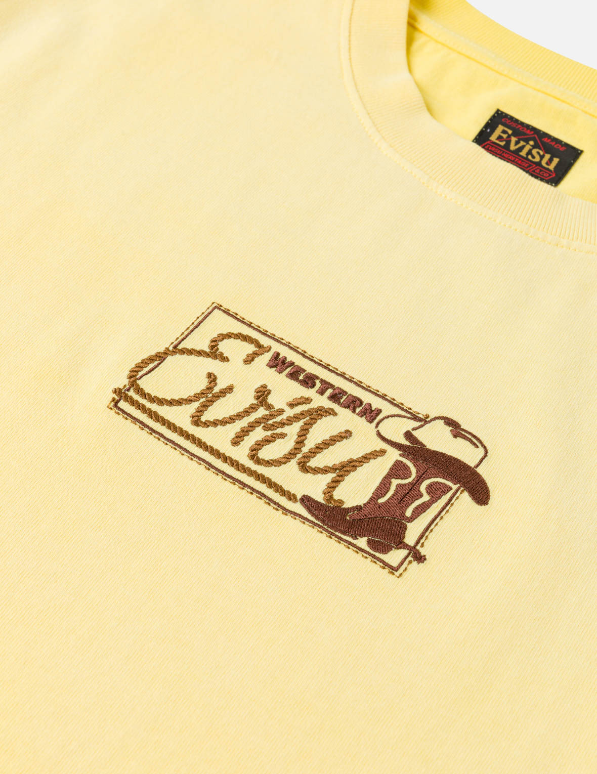カウボーイブーツロゴ刺繍Tシャツ