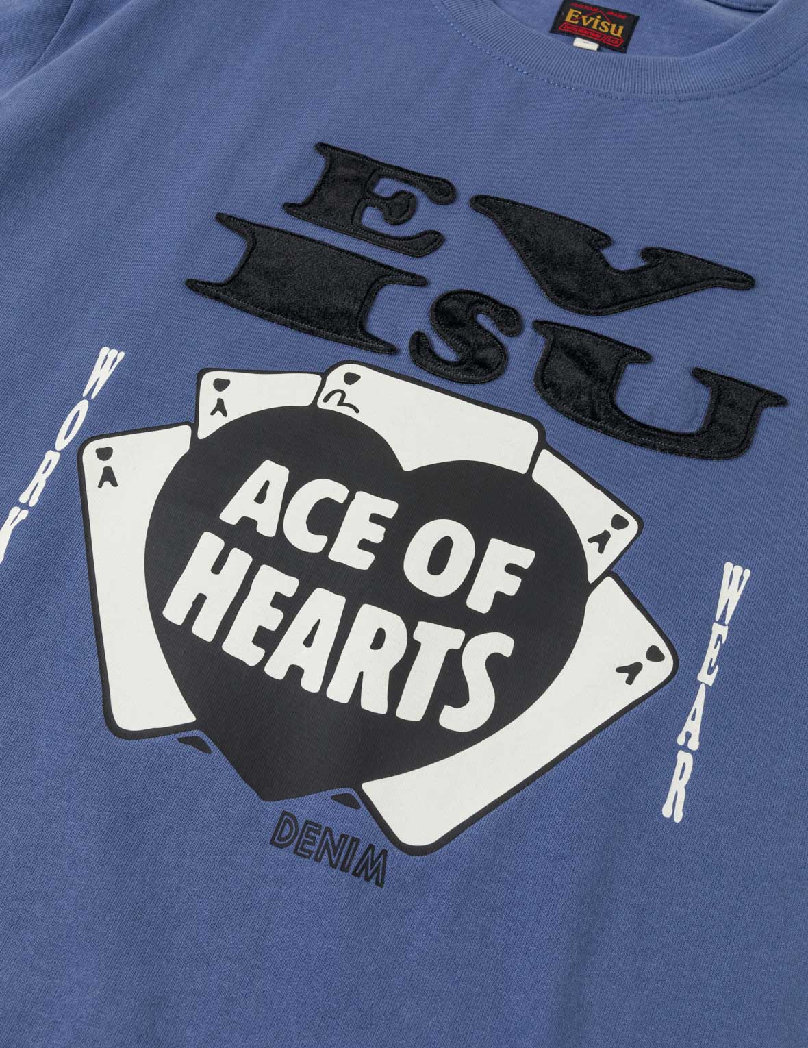ハートのエースフロックドロゴTシャツ