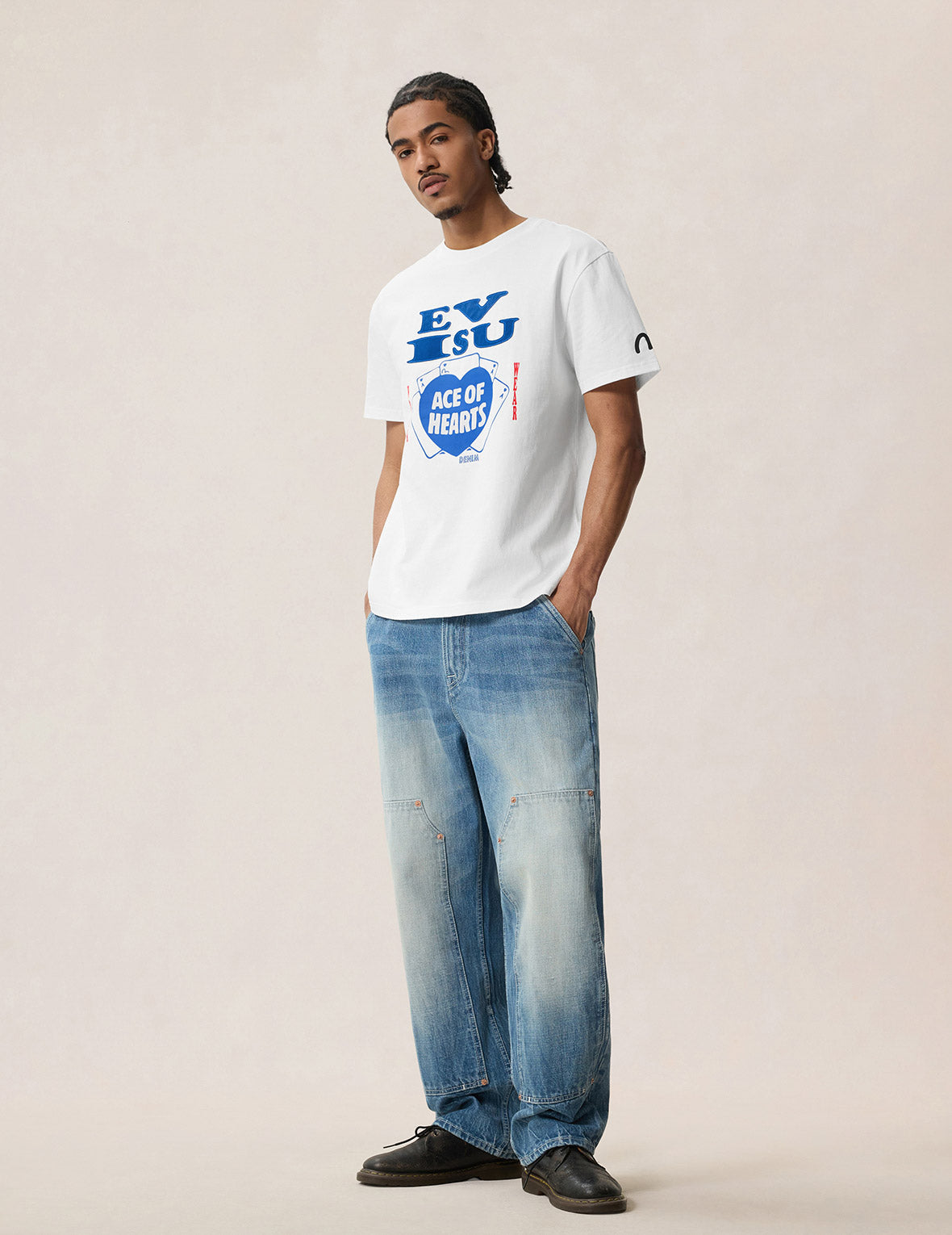ハートのエースフロックドロゴTシャツ
