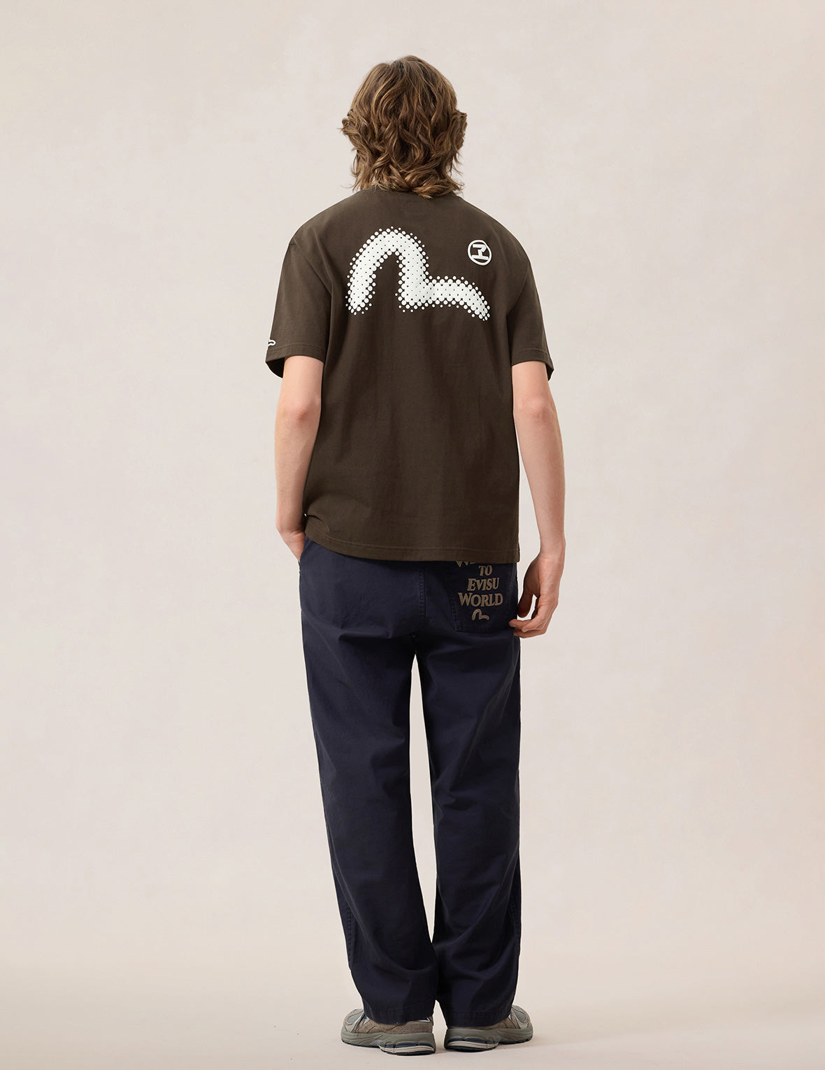 Japanese Logo Embroidery Pocket T-shirt